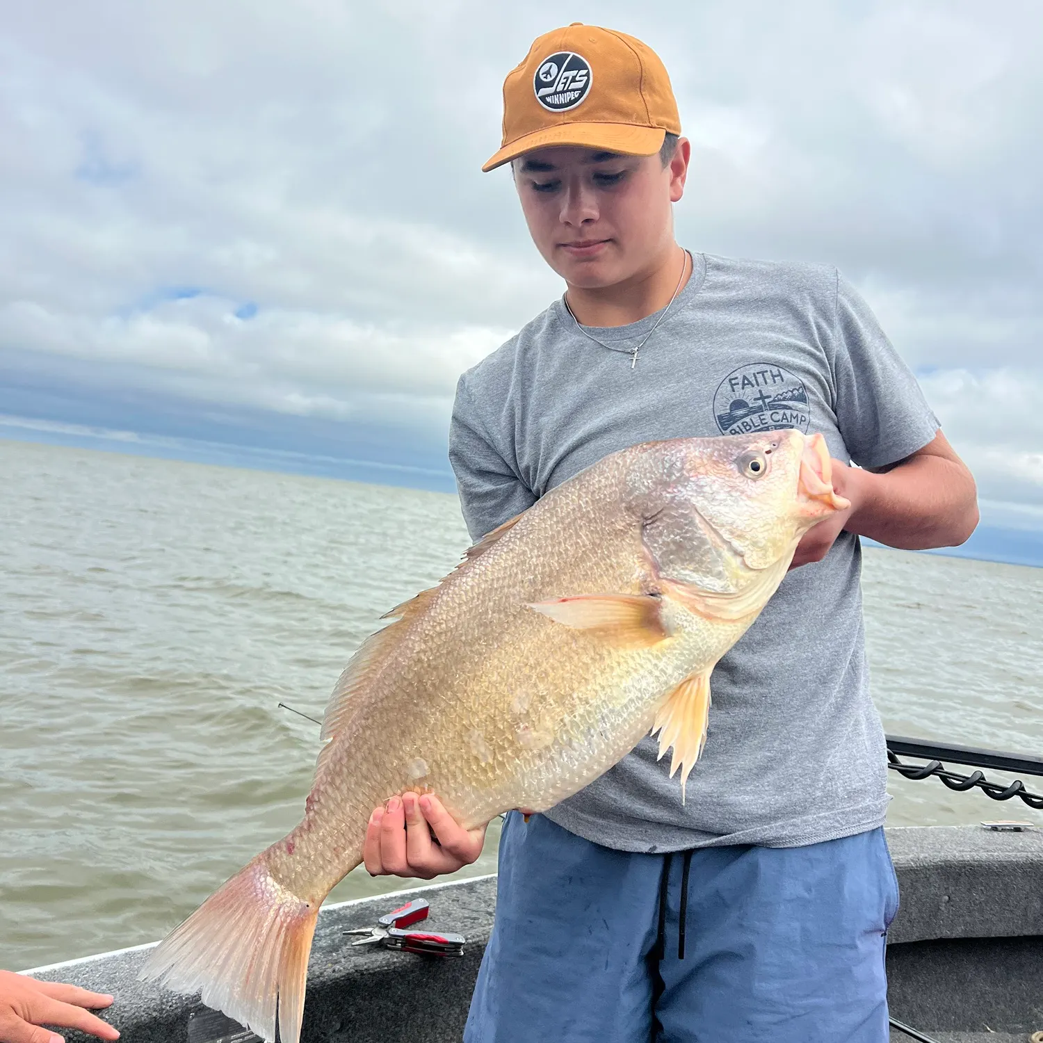 Freshwater drum caught on Fishbrain