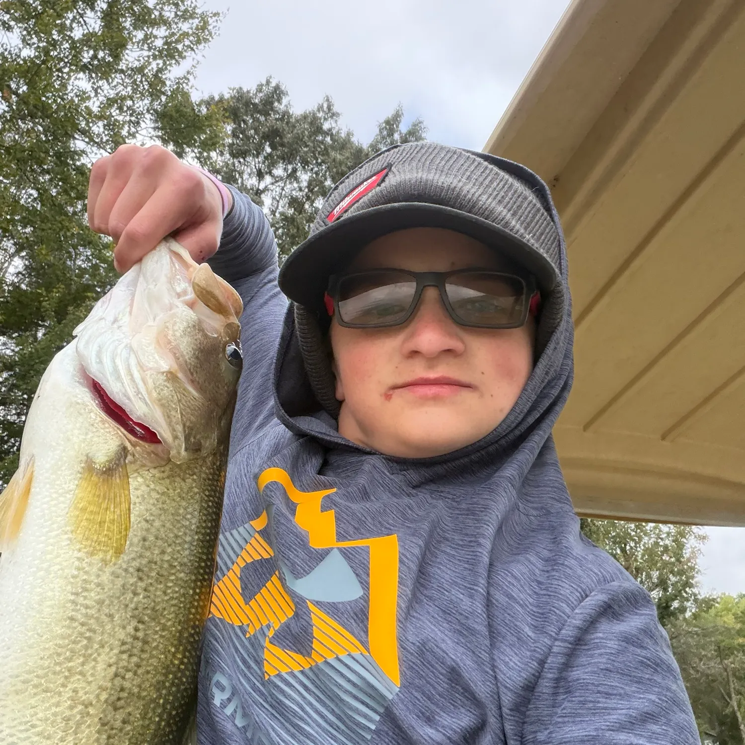 Largemouth bass caught on Fishbrain