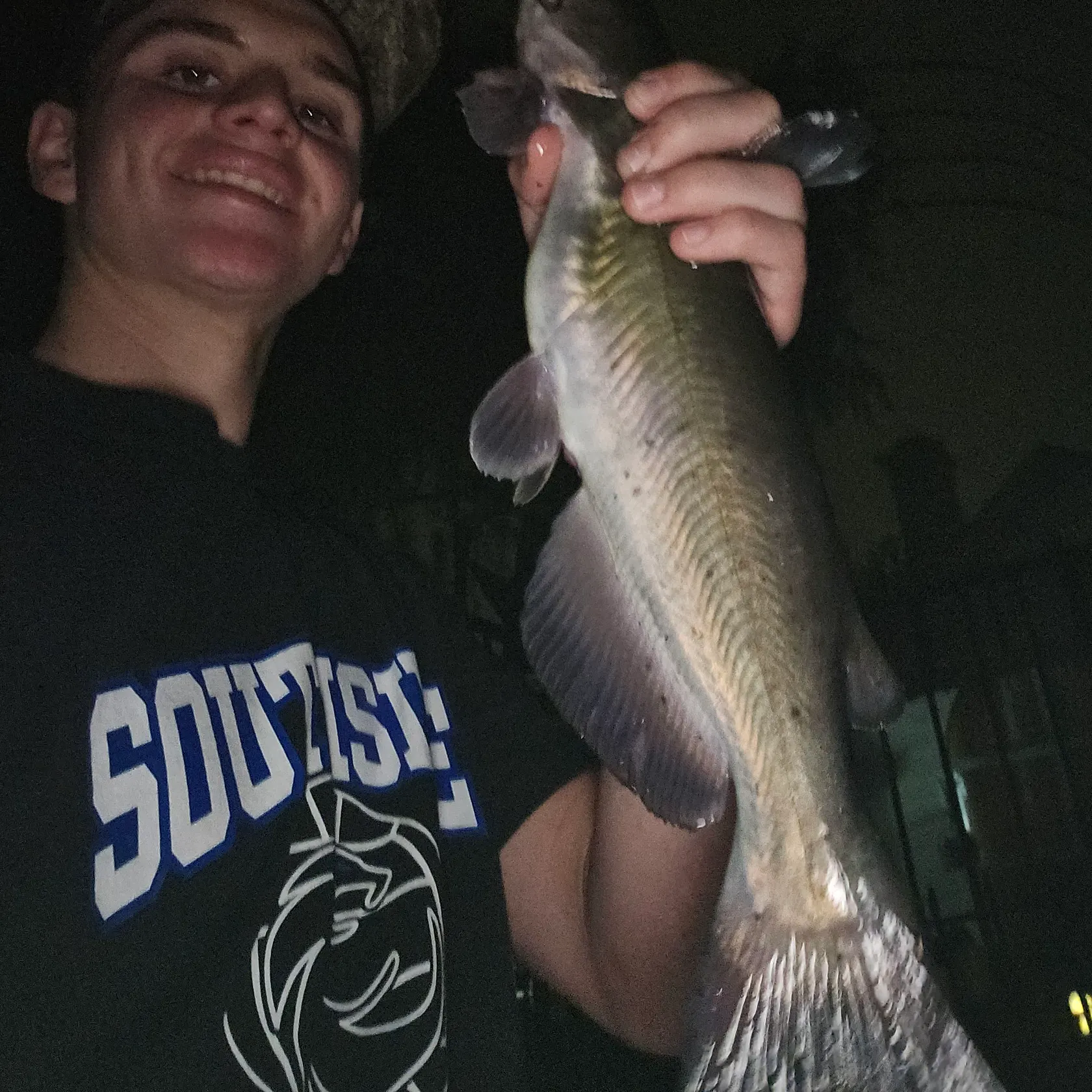 Channel catfish caught on Fishbrain