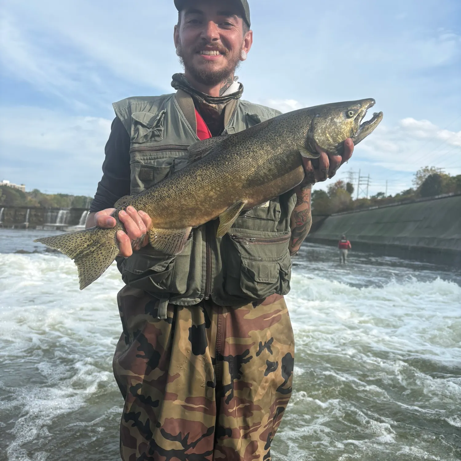Chinook salmon caught on Fishbrain