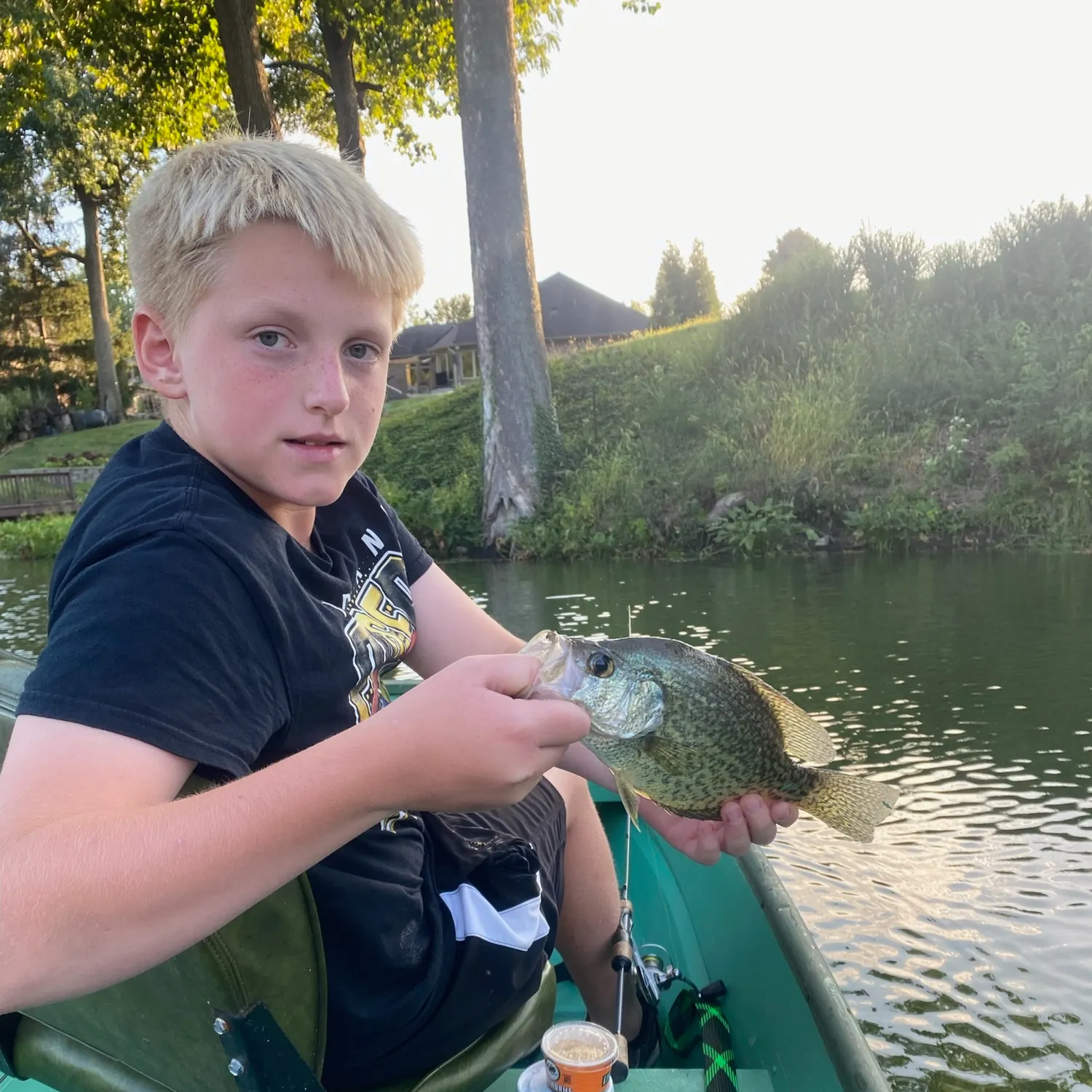 Black crappie caught on Fishbrain