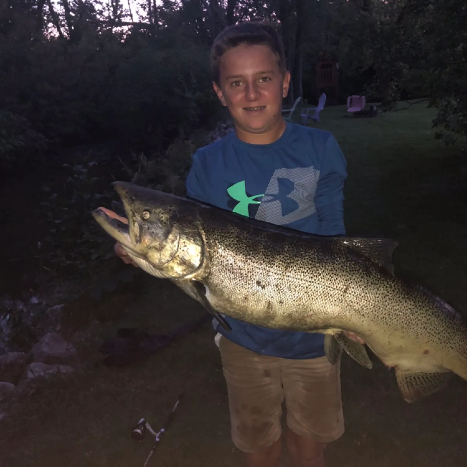 Chinook salmon caught on Fishbrain