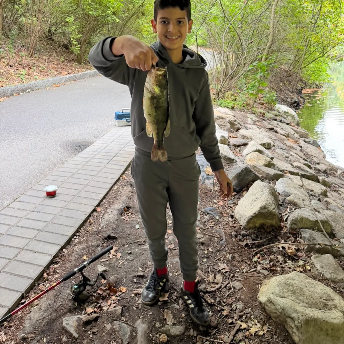 Largemouth bass caught on Fishbrain