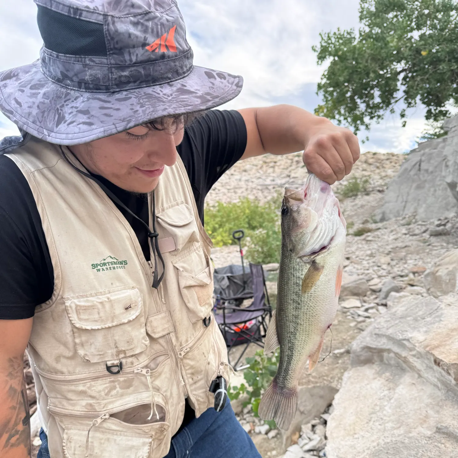 Largemouth bass caught on Fishbrain