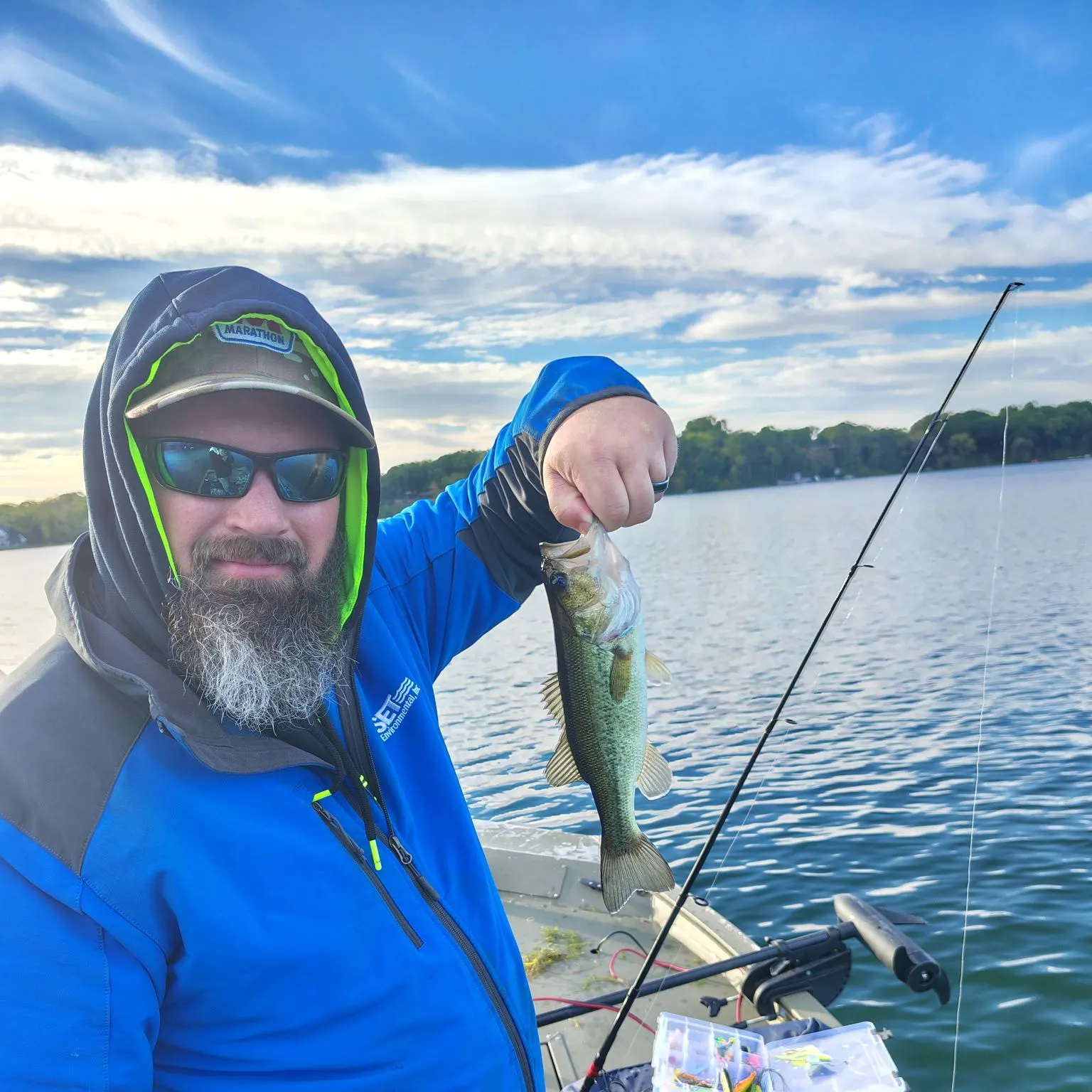 Largemouth bass caught on Fishbrain