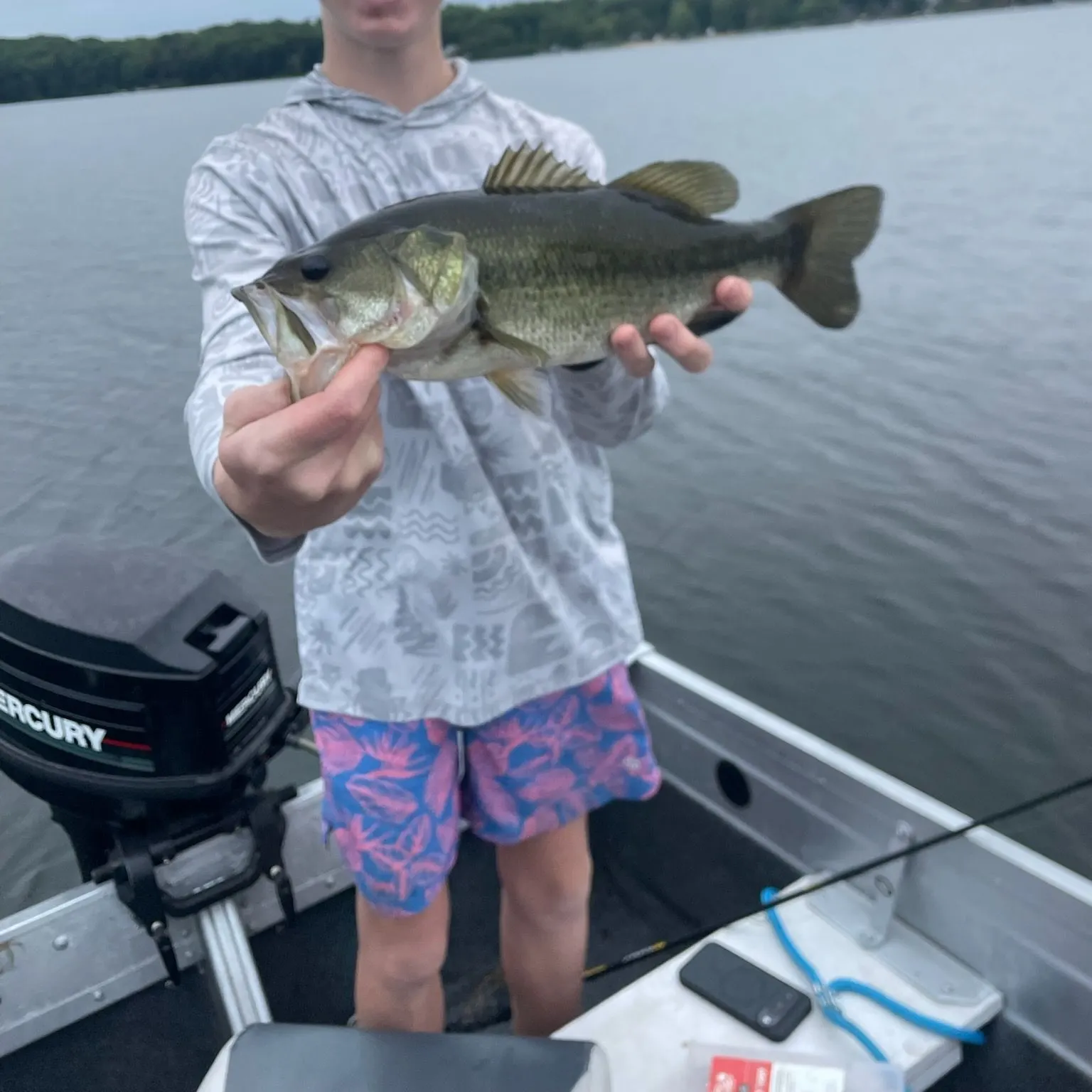 Largemouth bass caught on Fishbrain