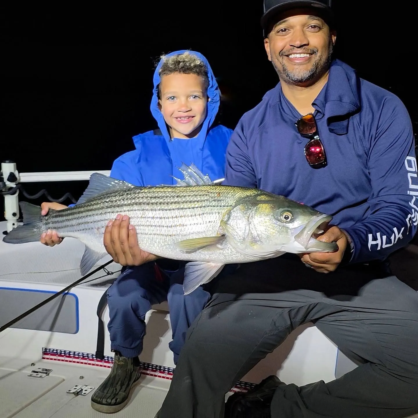 Striped bass caught on Fishbrain