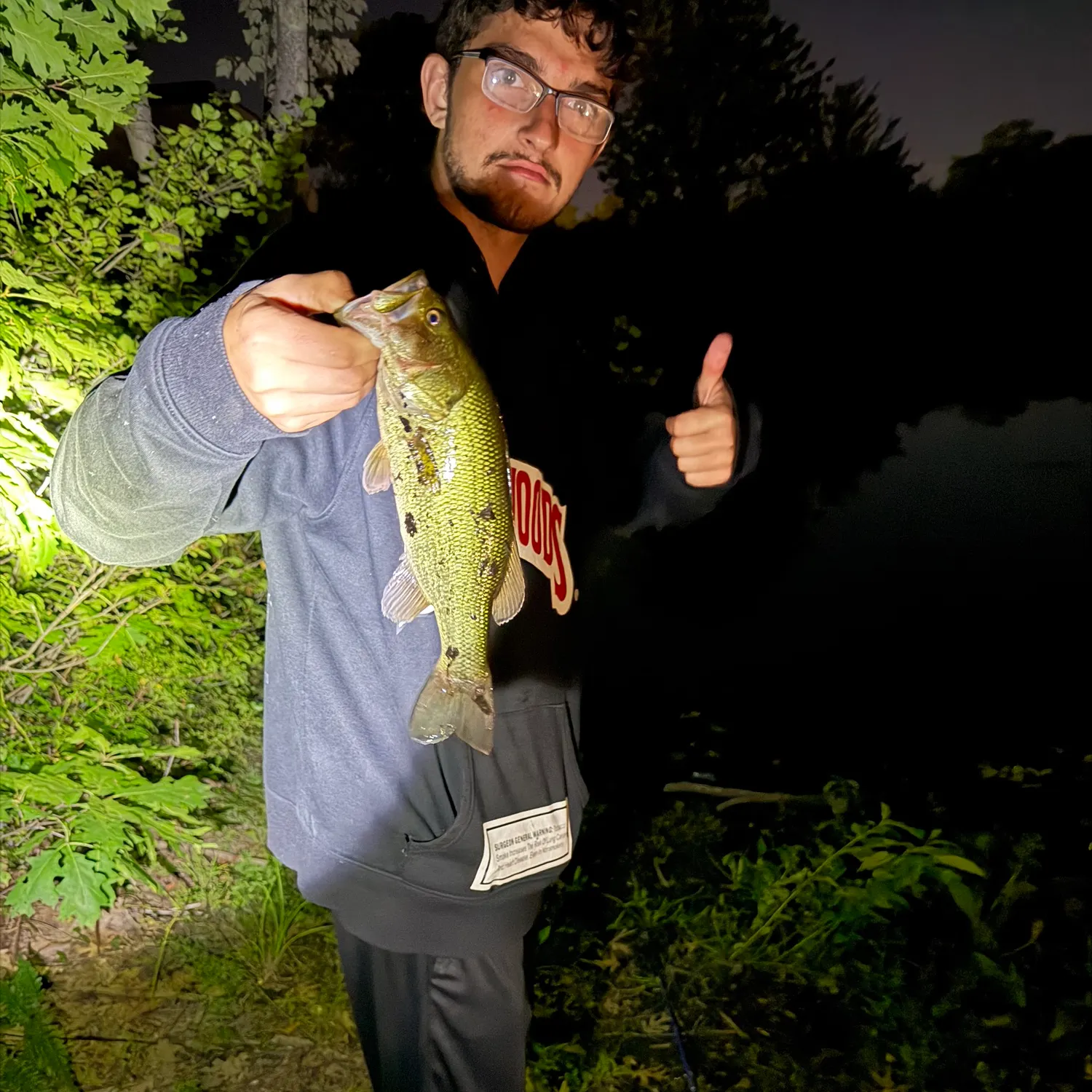 Largemouth bass caught on Fishbrain