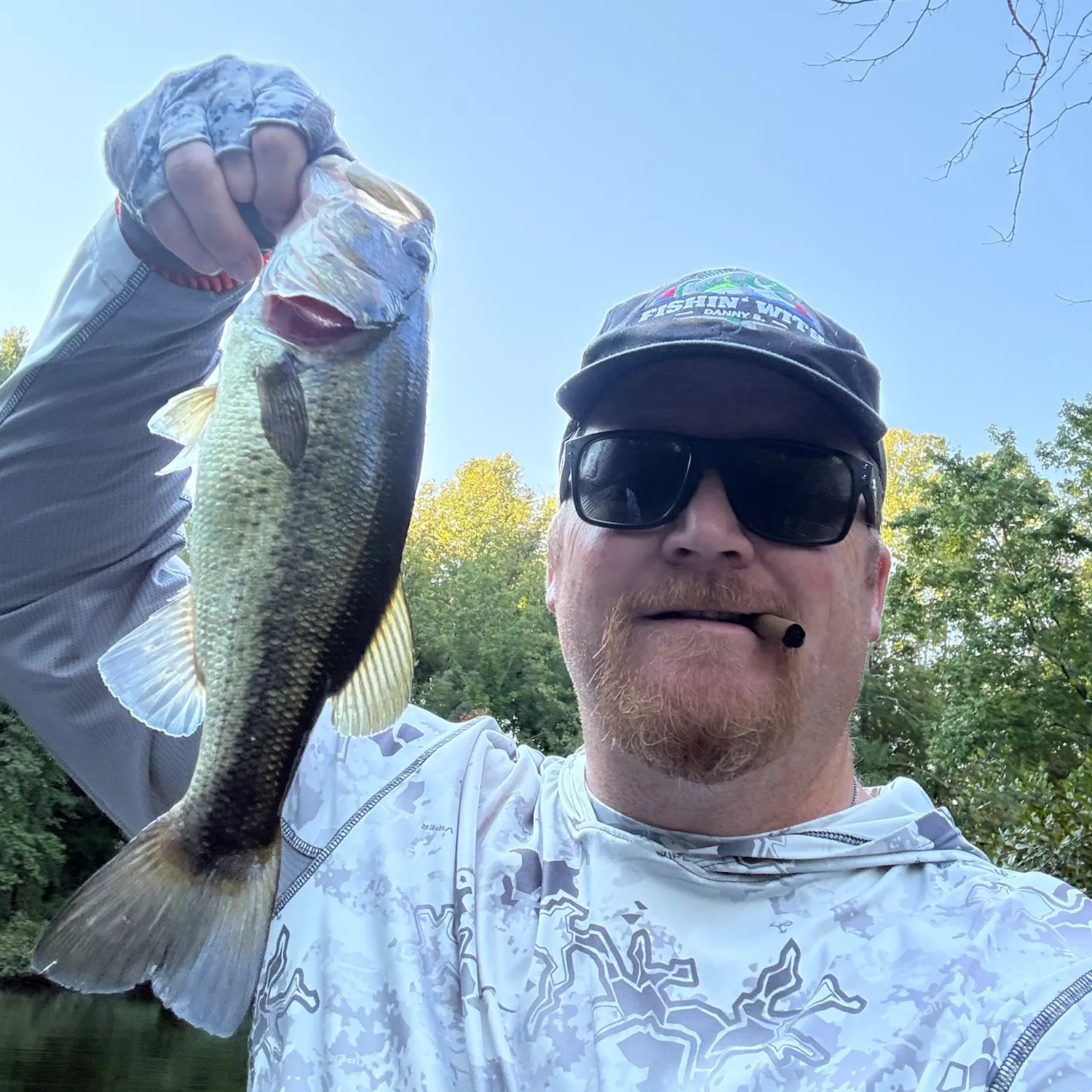 Largemouth bass caught on Fishbrain