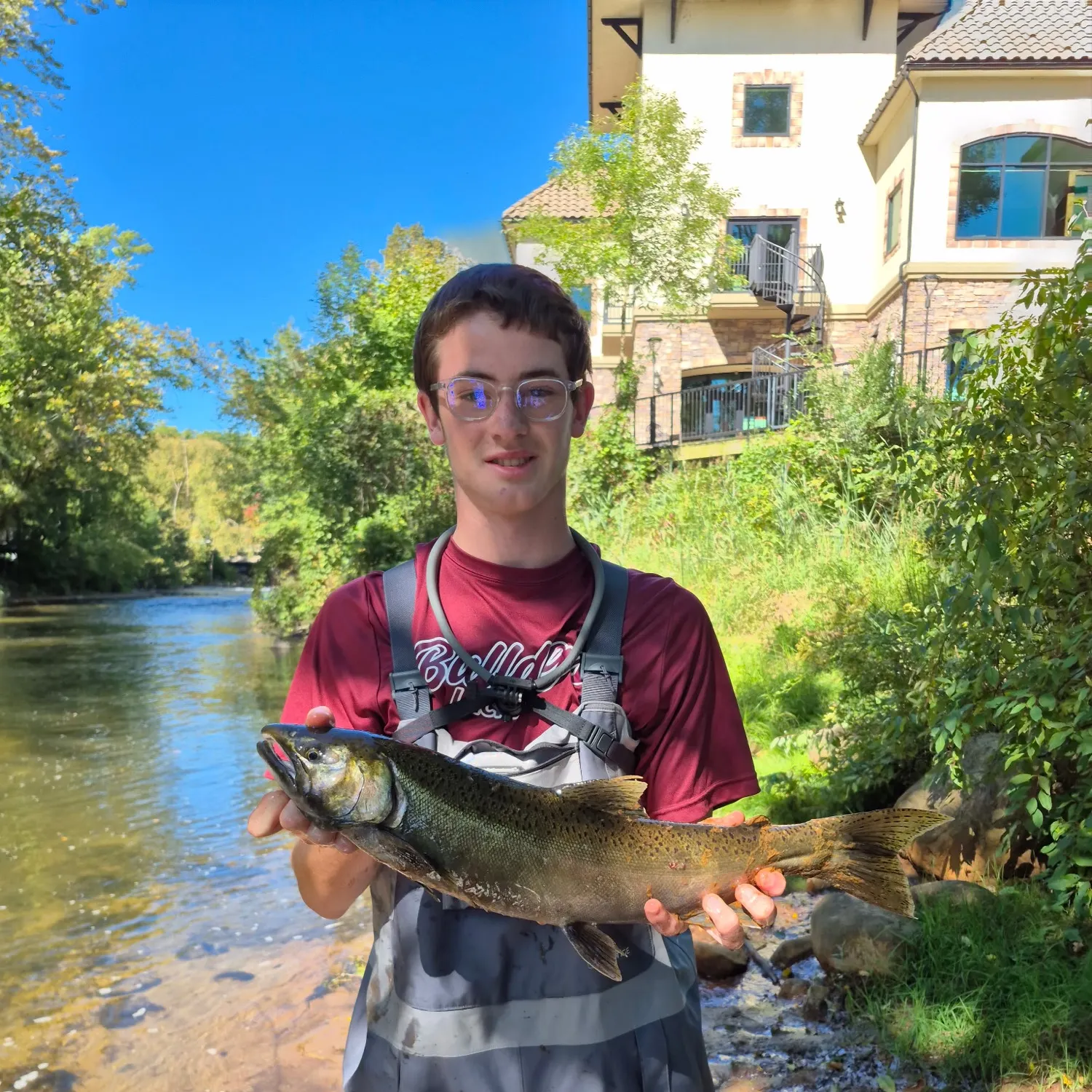 Coho salmon caught on Fishbrain