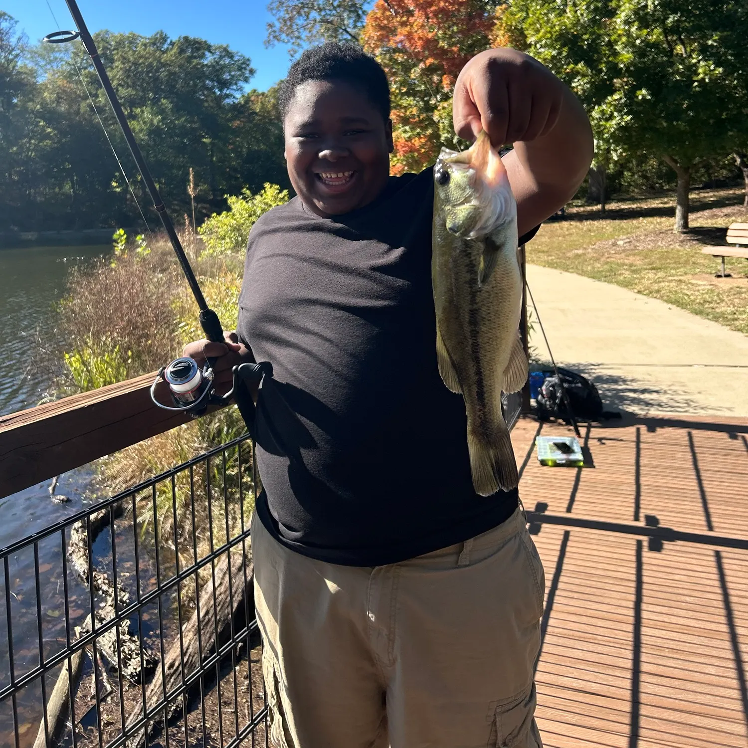 Largemouth bass caught on Fishbrain