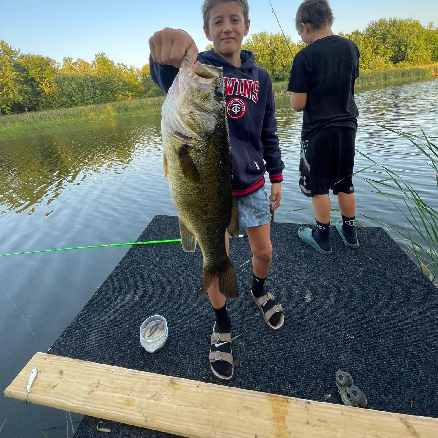 Largemouth bass caught on Fishbrain