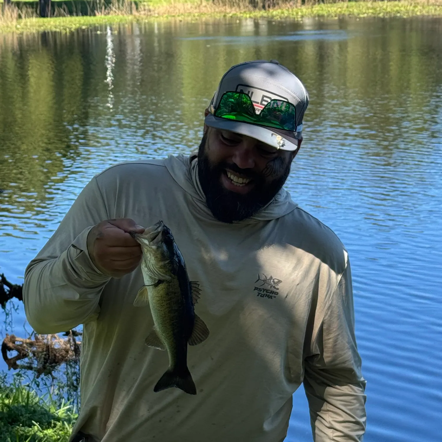Largemouth bass caught on Fishbrain