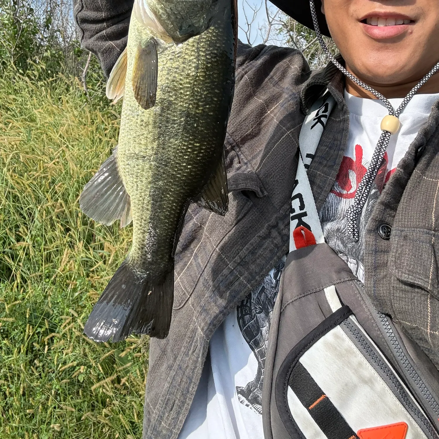 Largemouth bass caught on Fishbrain