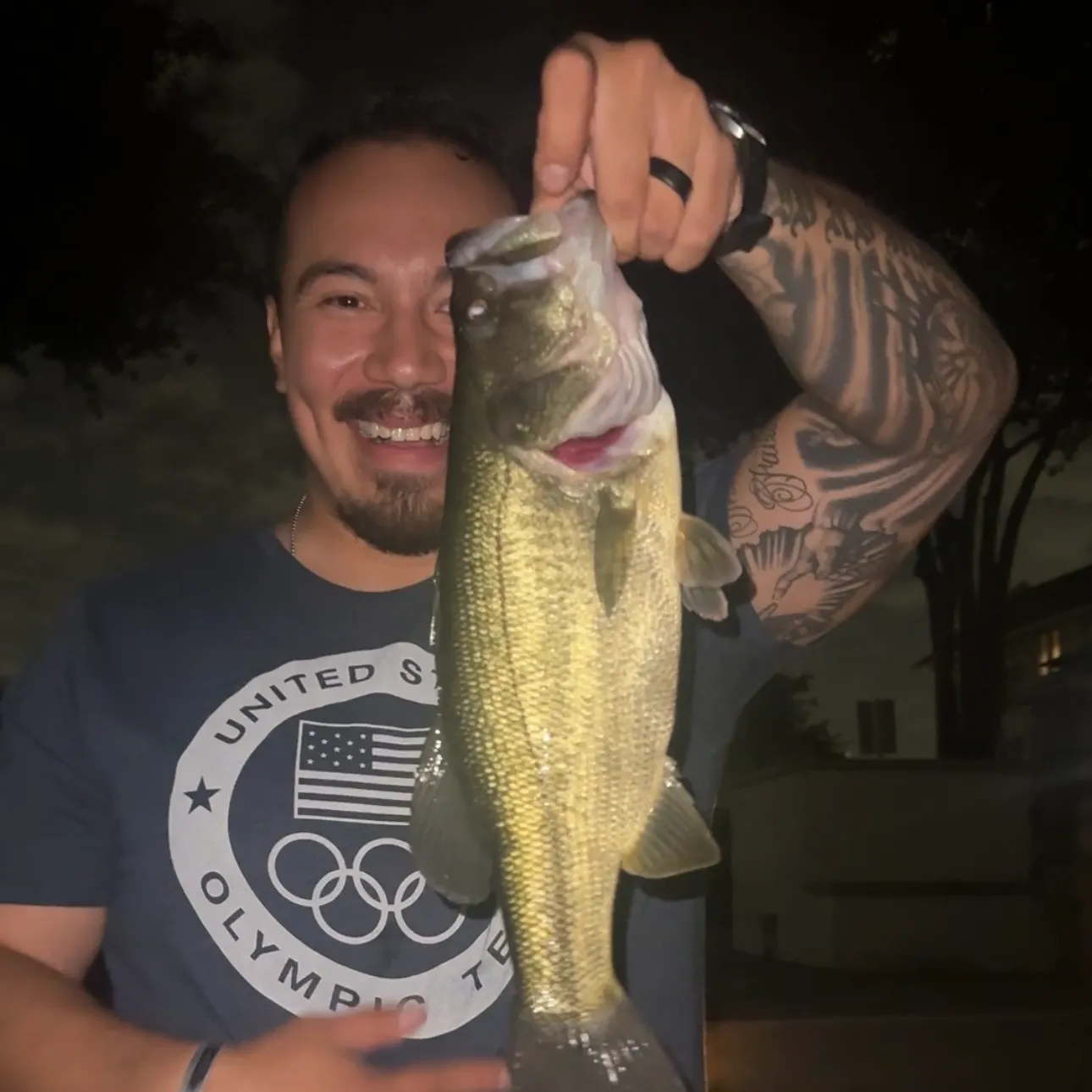Largemouth bass caught on Fishbrain