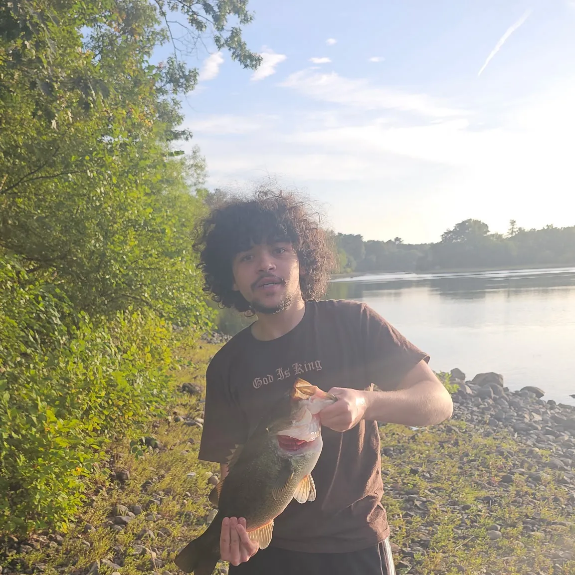 Largemouth bass caught on Fishbrain