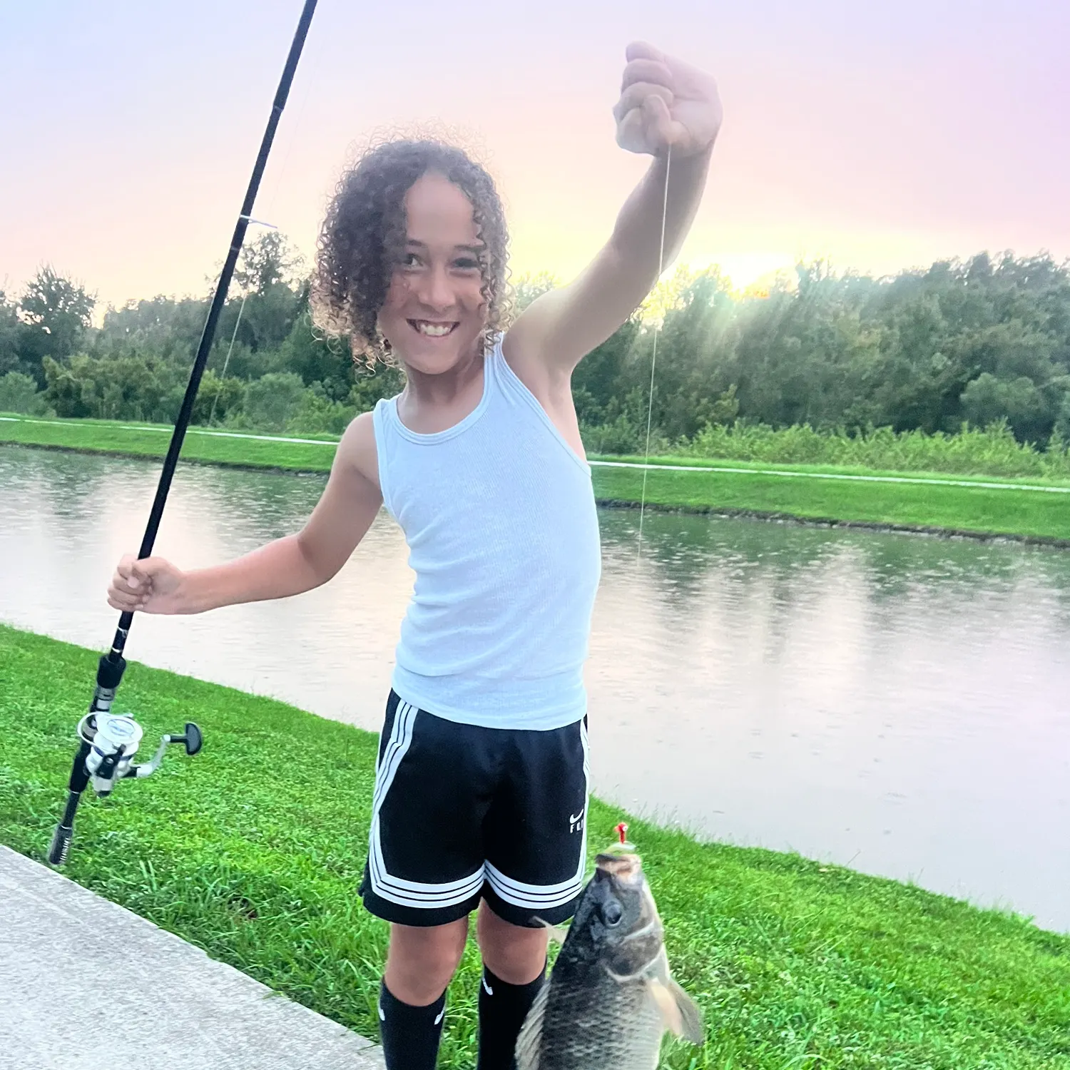 Nile tilapia caught on Fishbrain