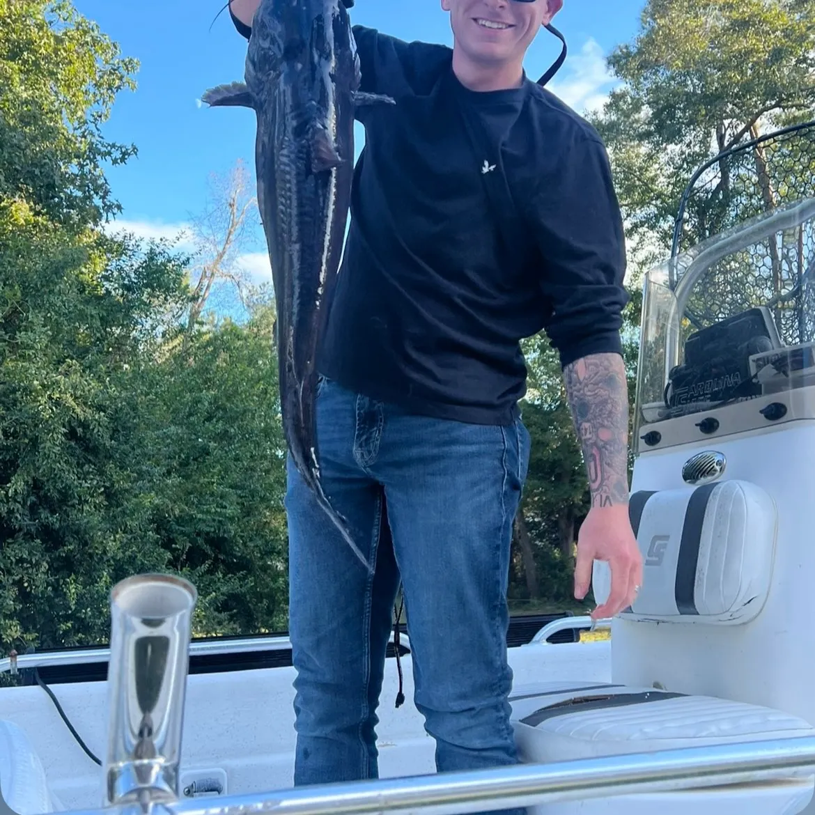 Channel catfish caught on Fishbrain