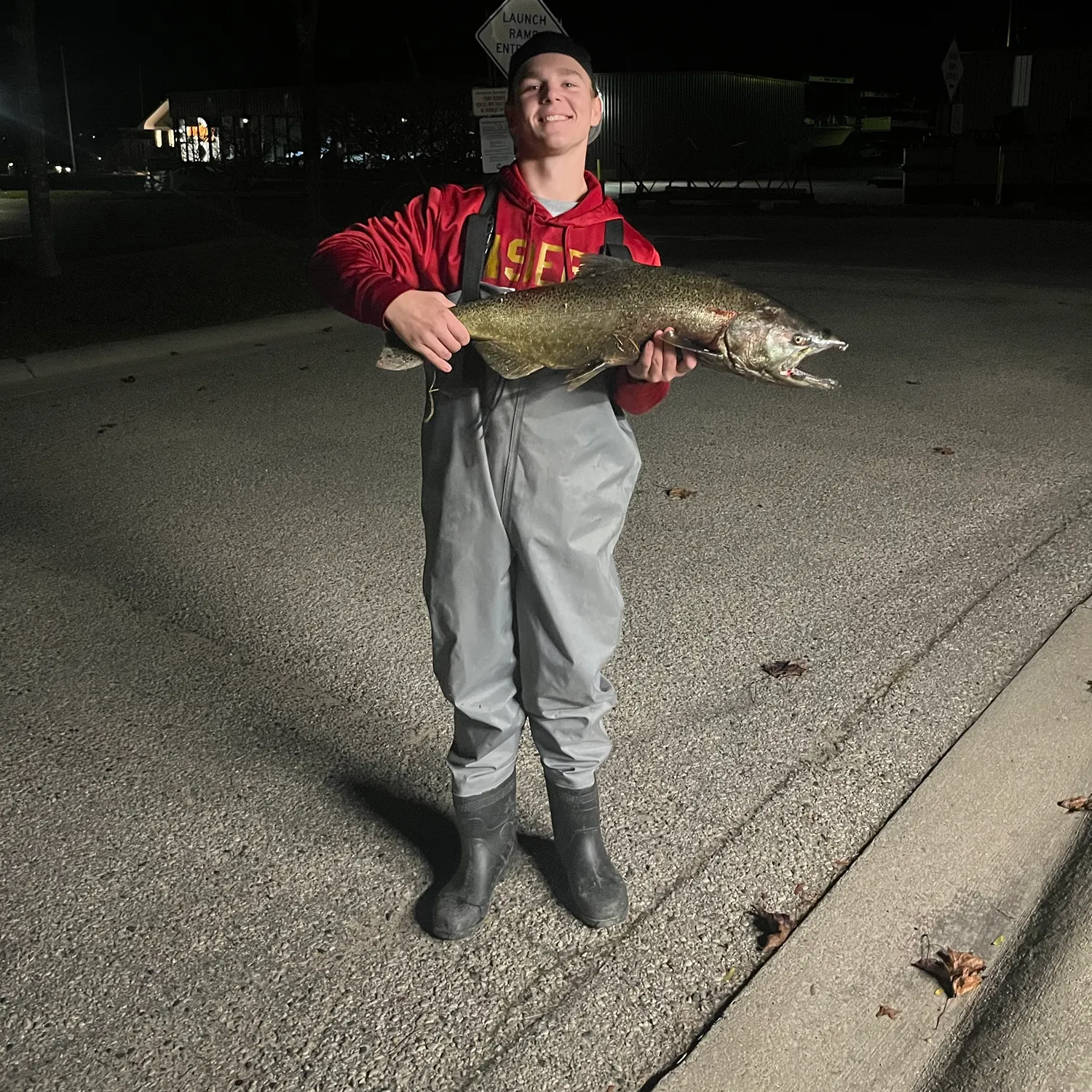 Chinook salmon caught on Fishbrain