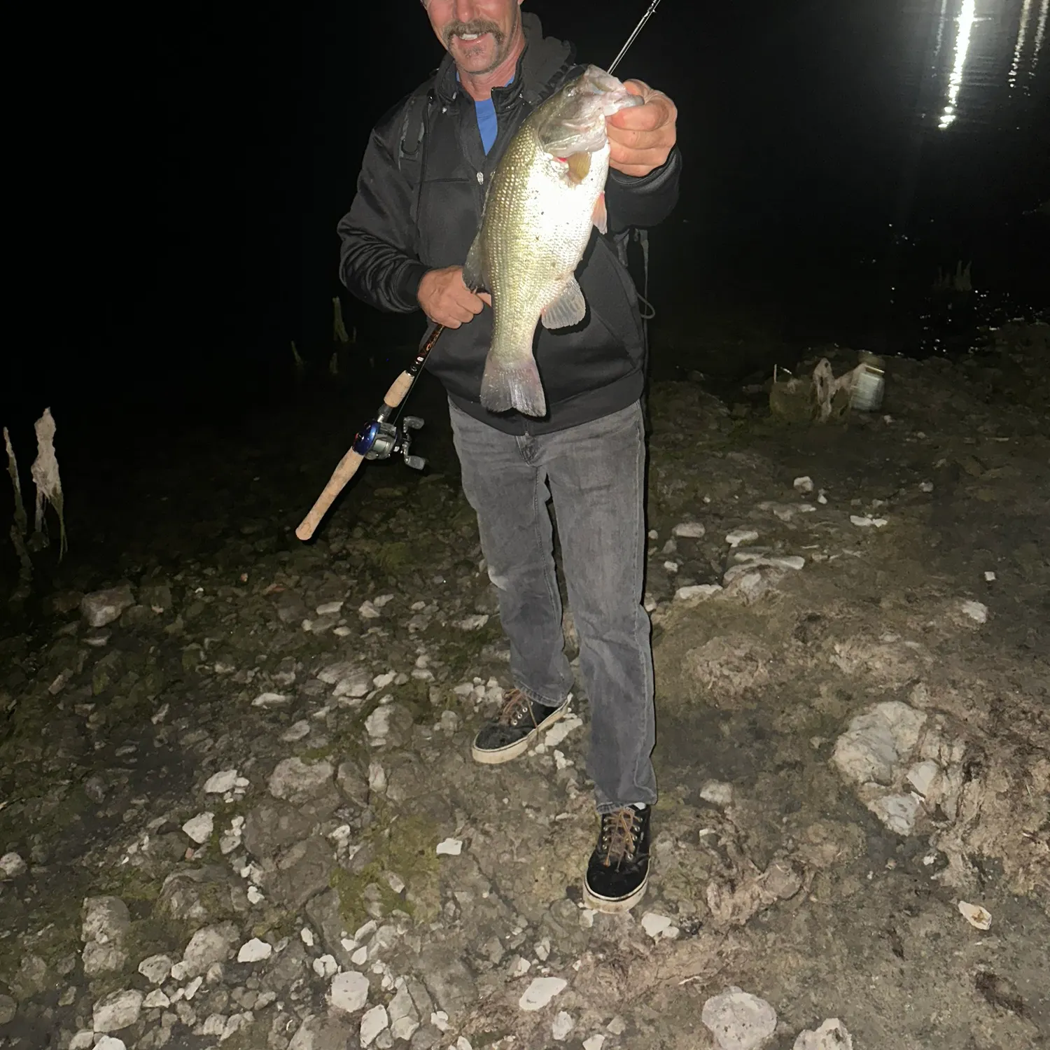 Largemouth bass caught on Fishbrain