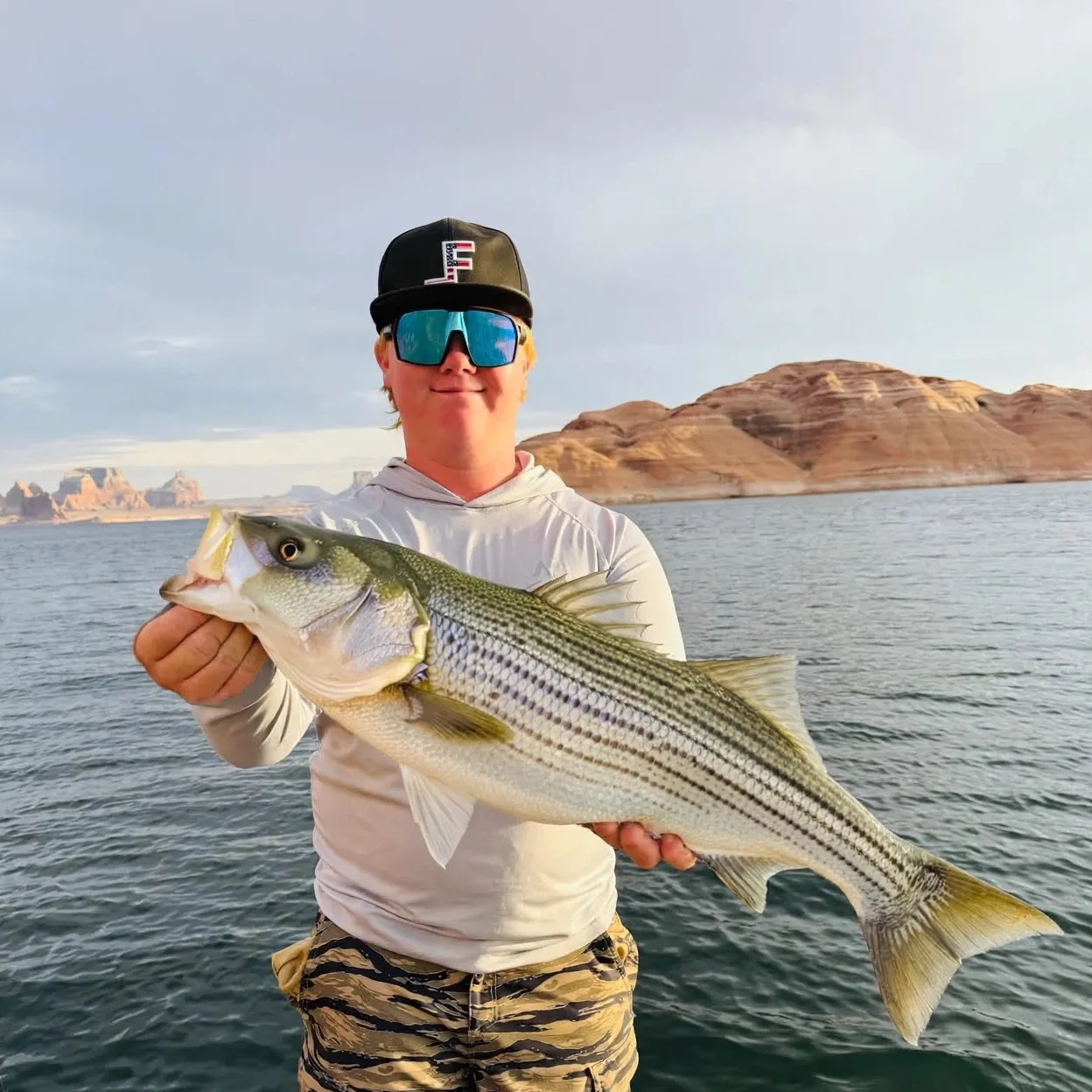 Striped bass caught on Fishbrain