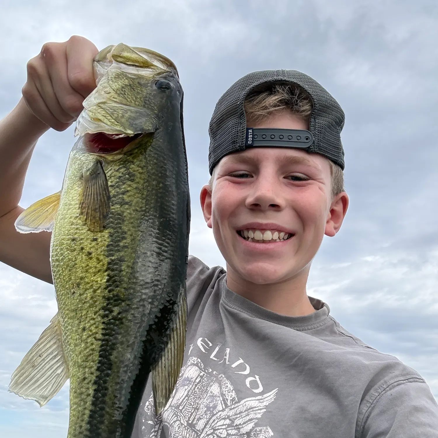 Largemouth bass caught on Fishbrain