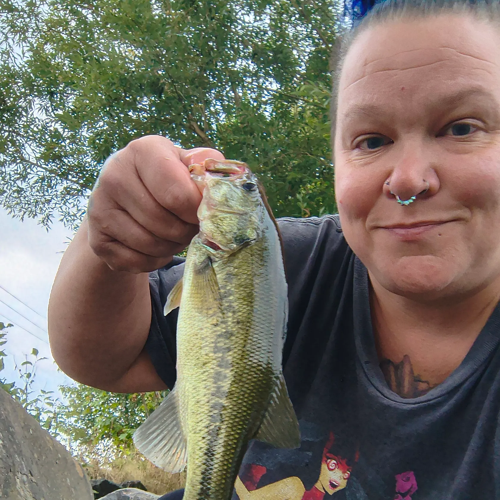 Largemouth bass caught on Fishbrain