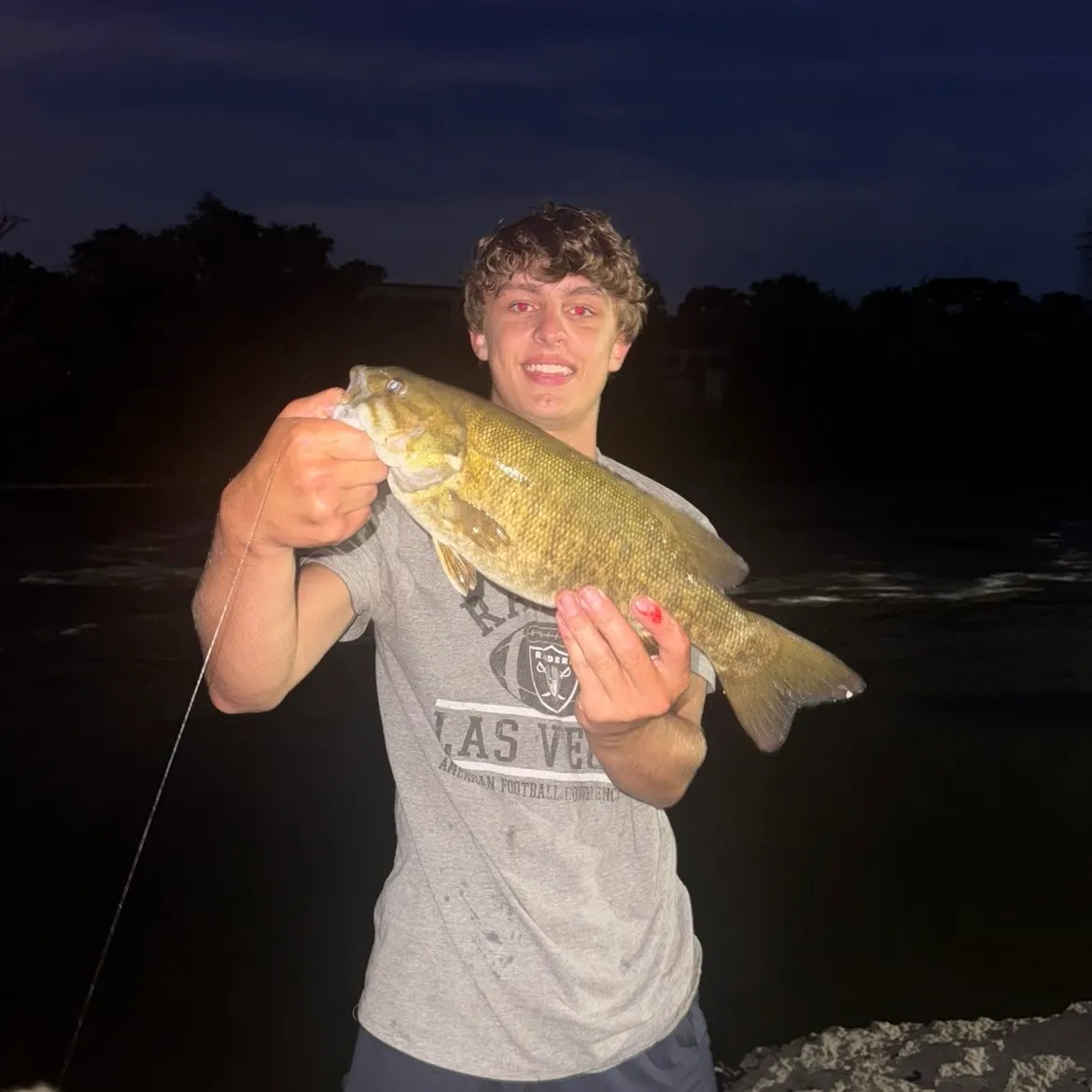 Smallmouth bass caught on Fishbrain