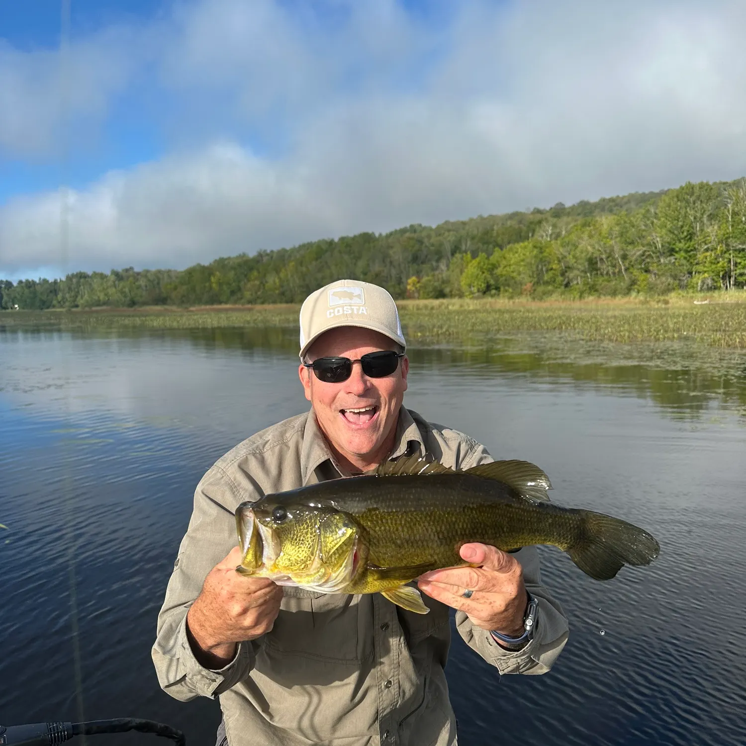 Largemouth bass caught on Fishbrain