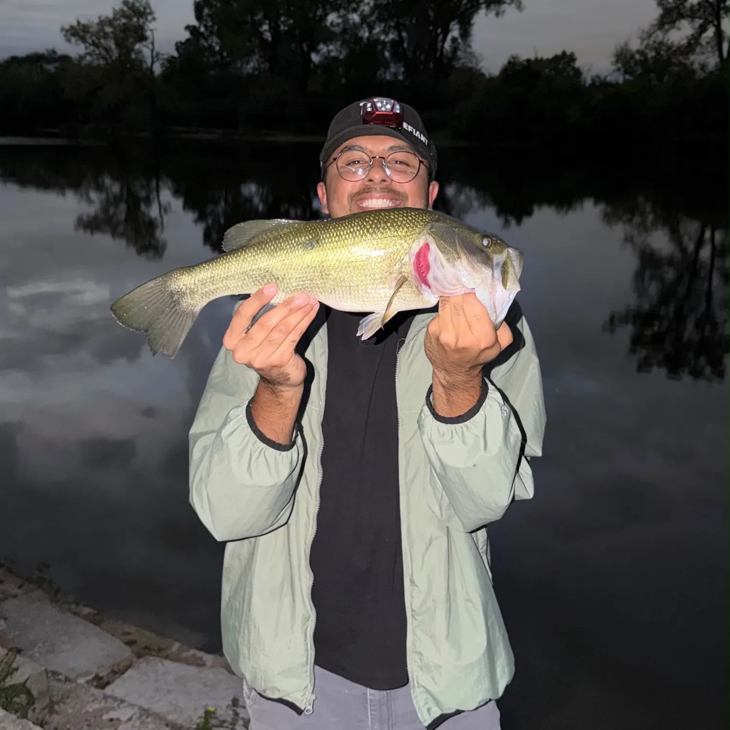 Largemouth bass caught on Fishbrain