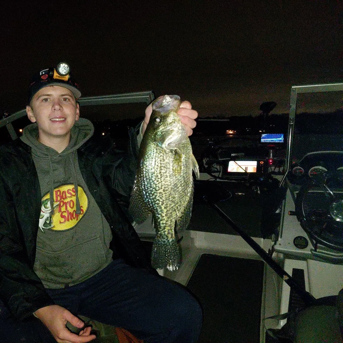 Black crappie caught on Fishbrain
