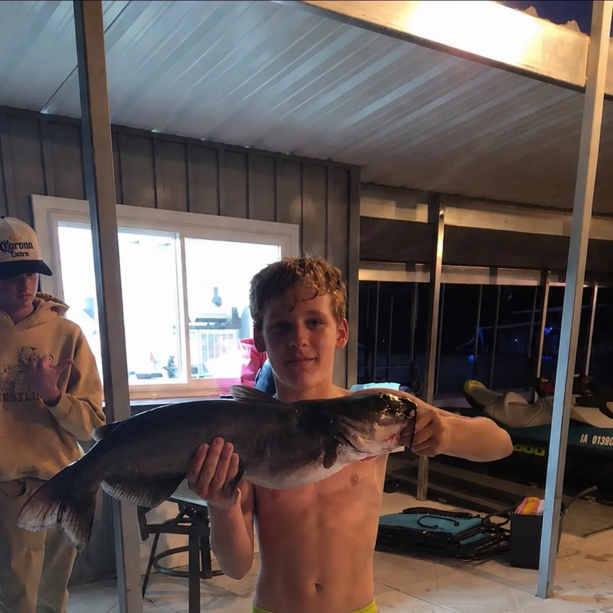 Channel catfish caught on Fishbrain