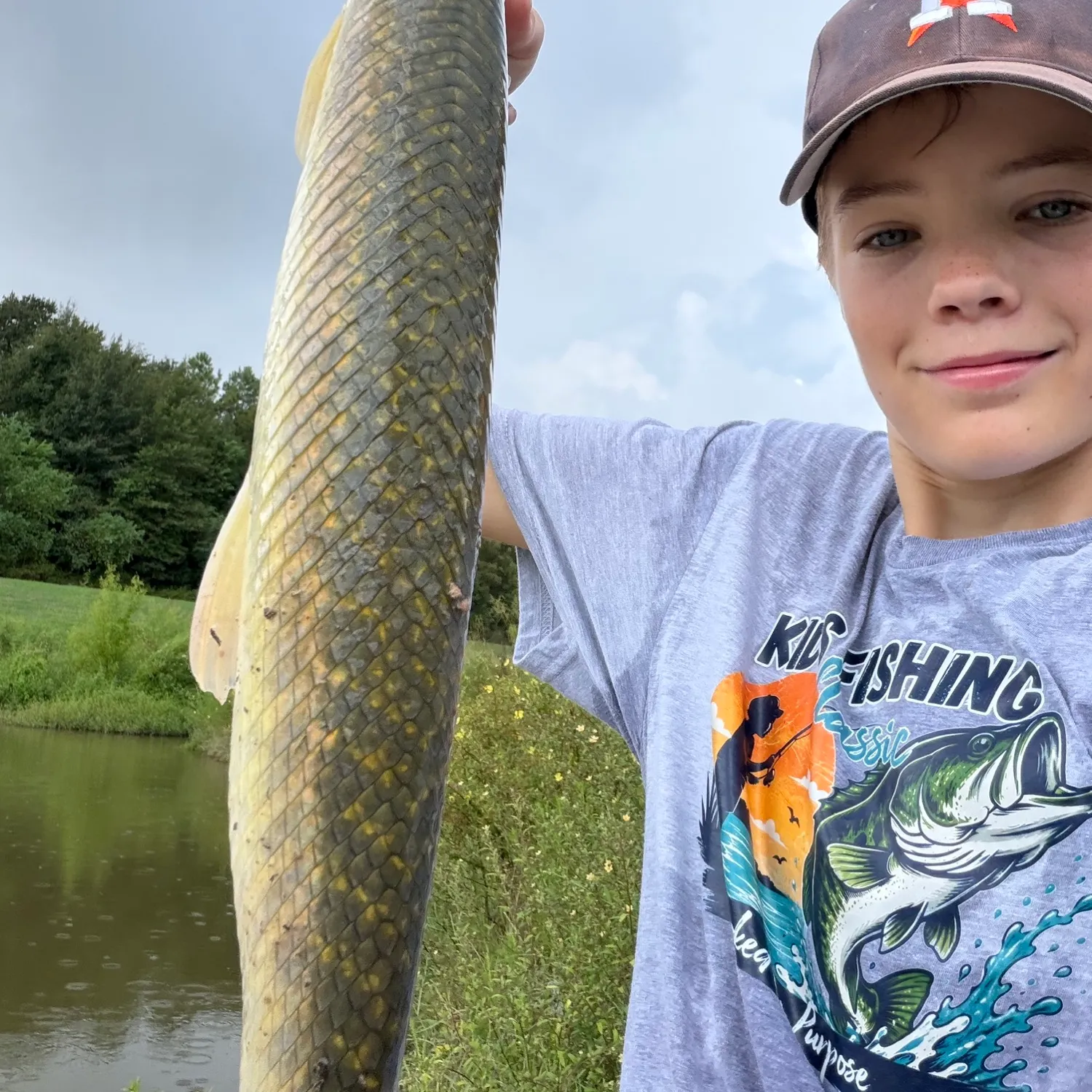 Spotted gar caught on Fishbrain