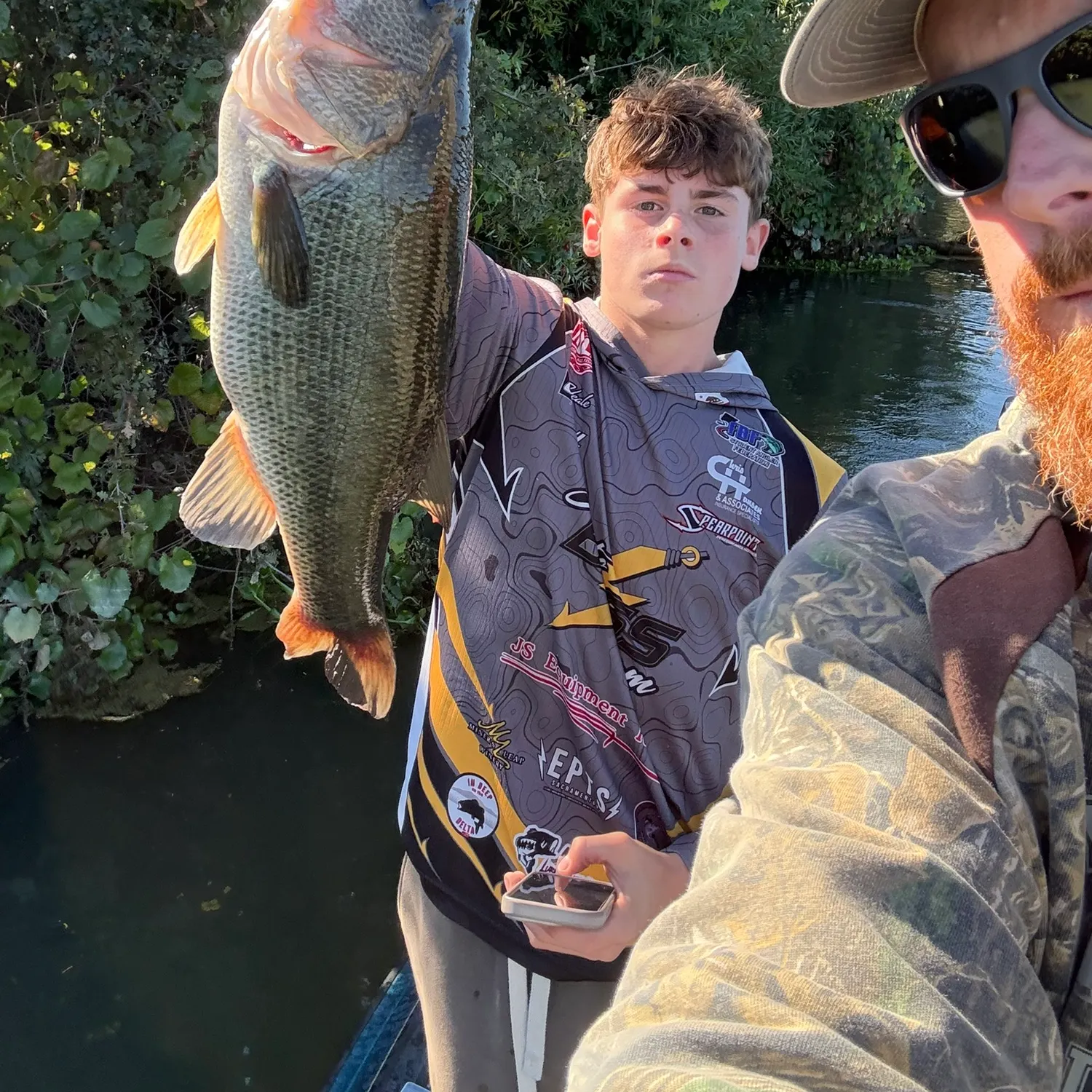 Largemouth bass caught on Fishbrain