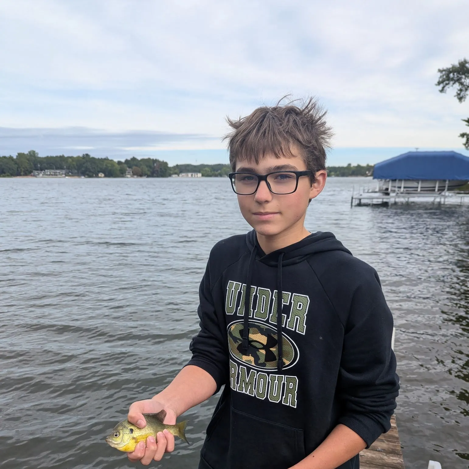 Green sunfish caught on Fishbrain