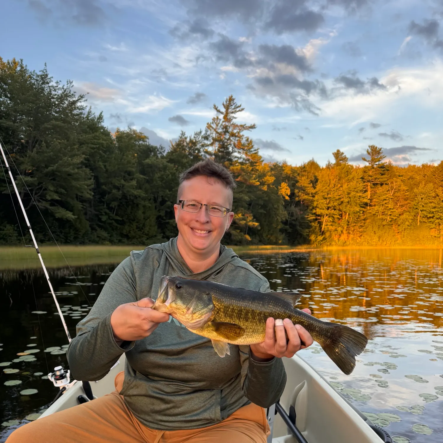Largemouth bass caught on Fishbrain