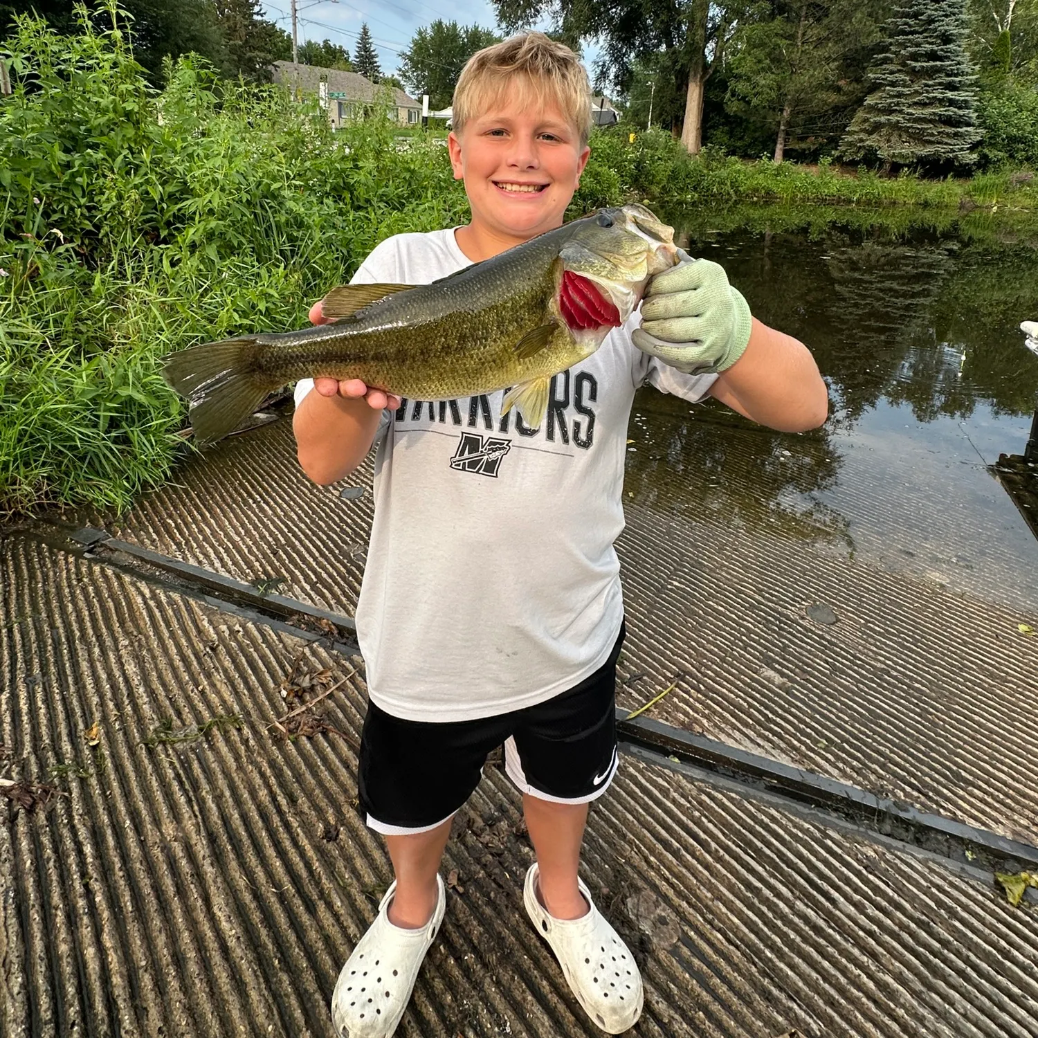 Largemouth bass caught on Fishbrain