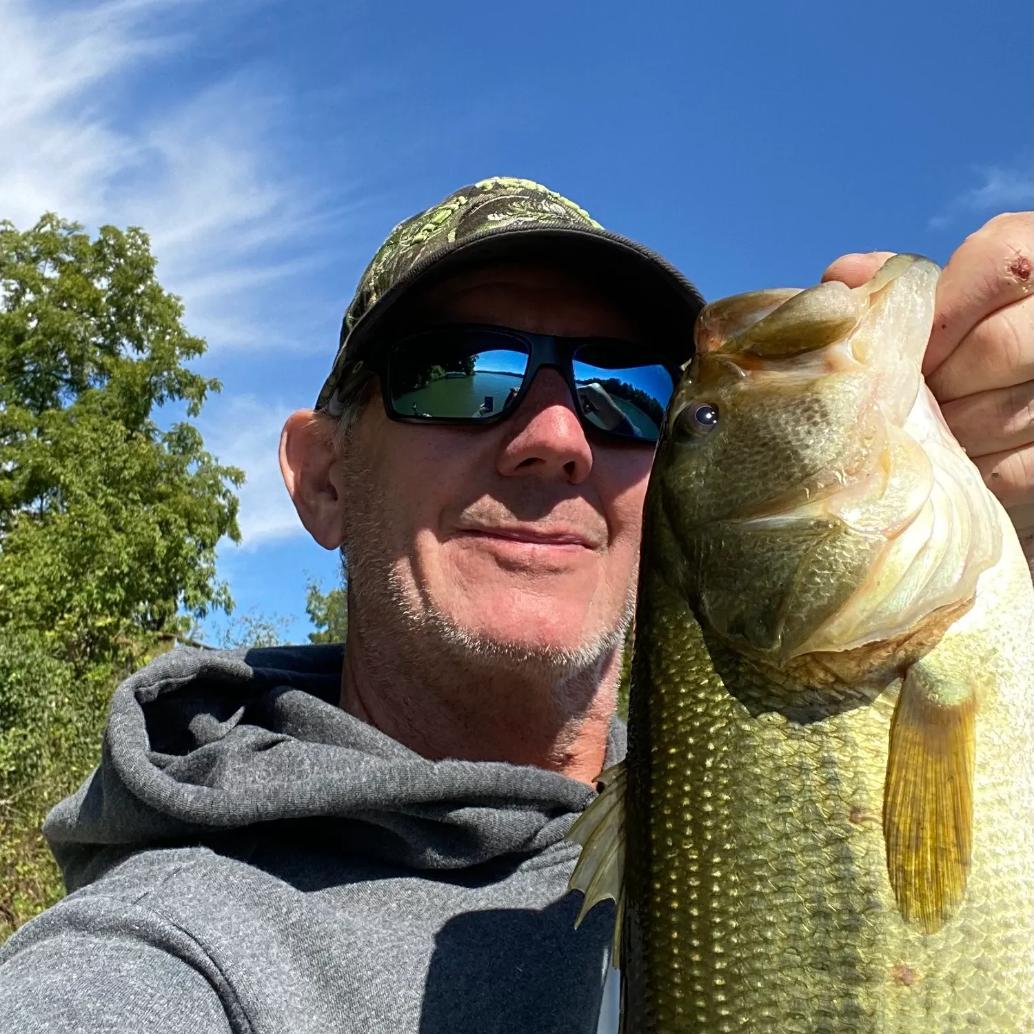 Largemouth bass caught on Fishbrain