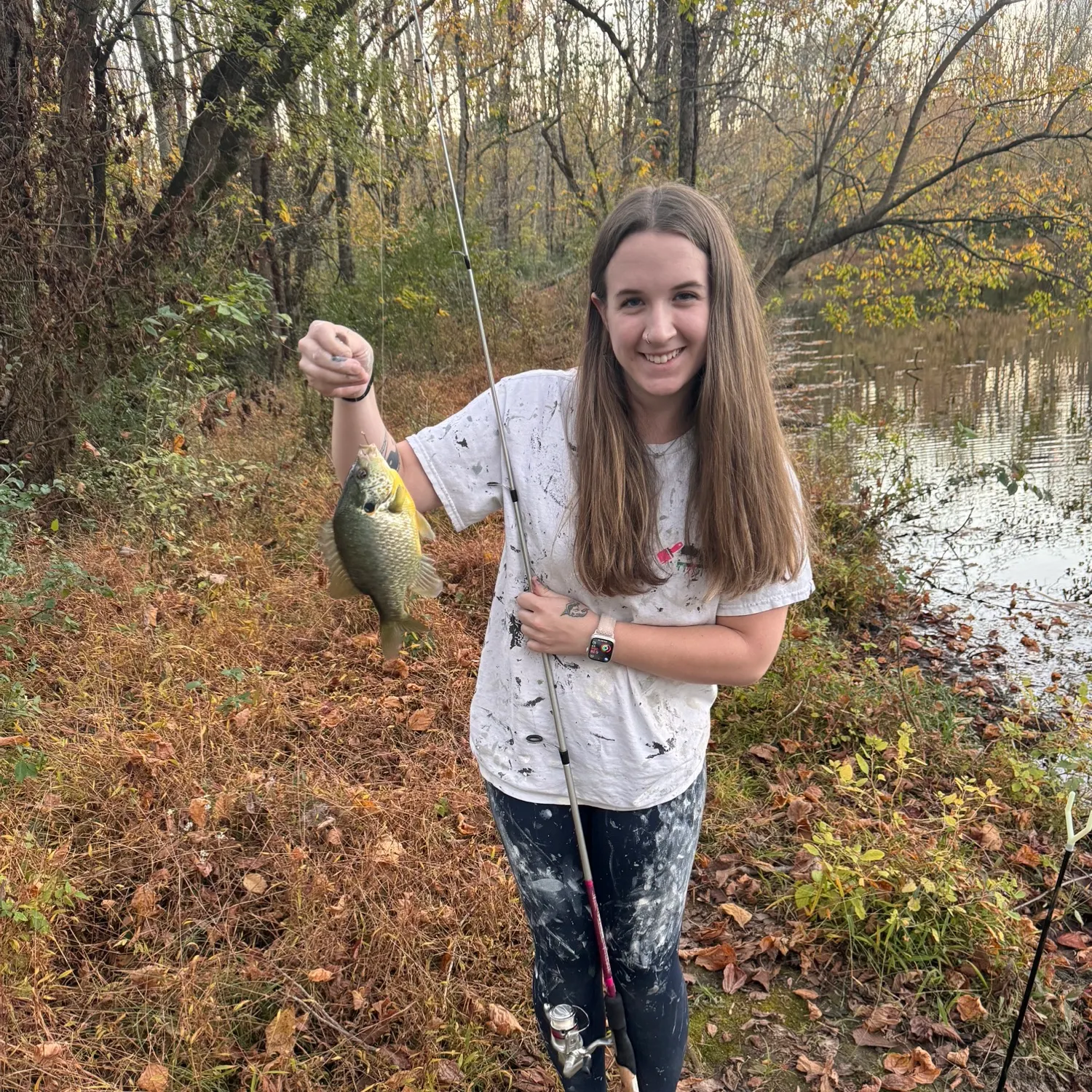 Redear sunfish caught on Fishbrain