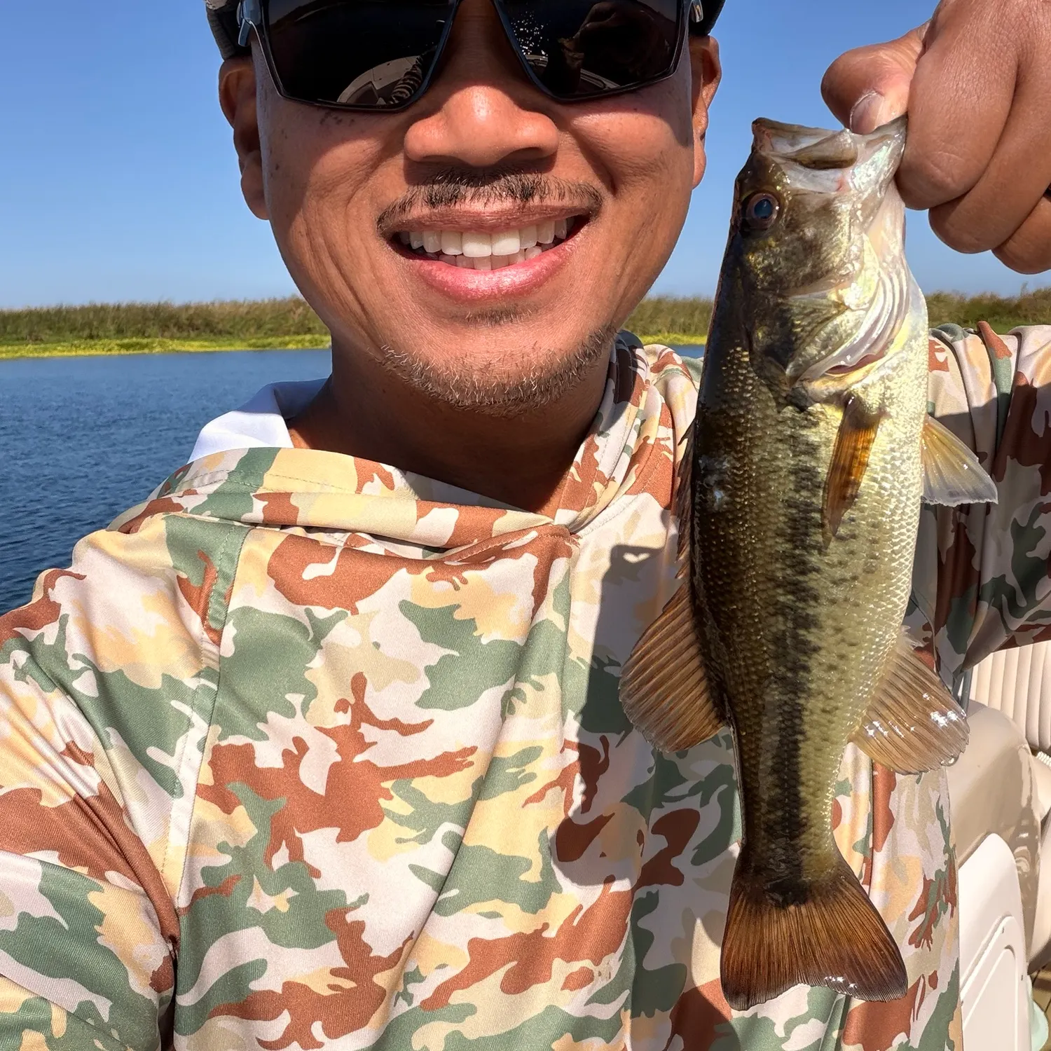 Largemouth bass caught on Fishbrain
