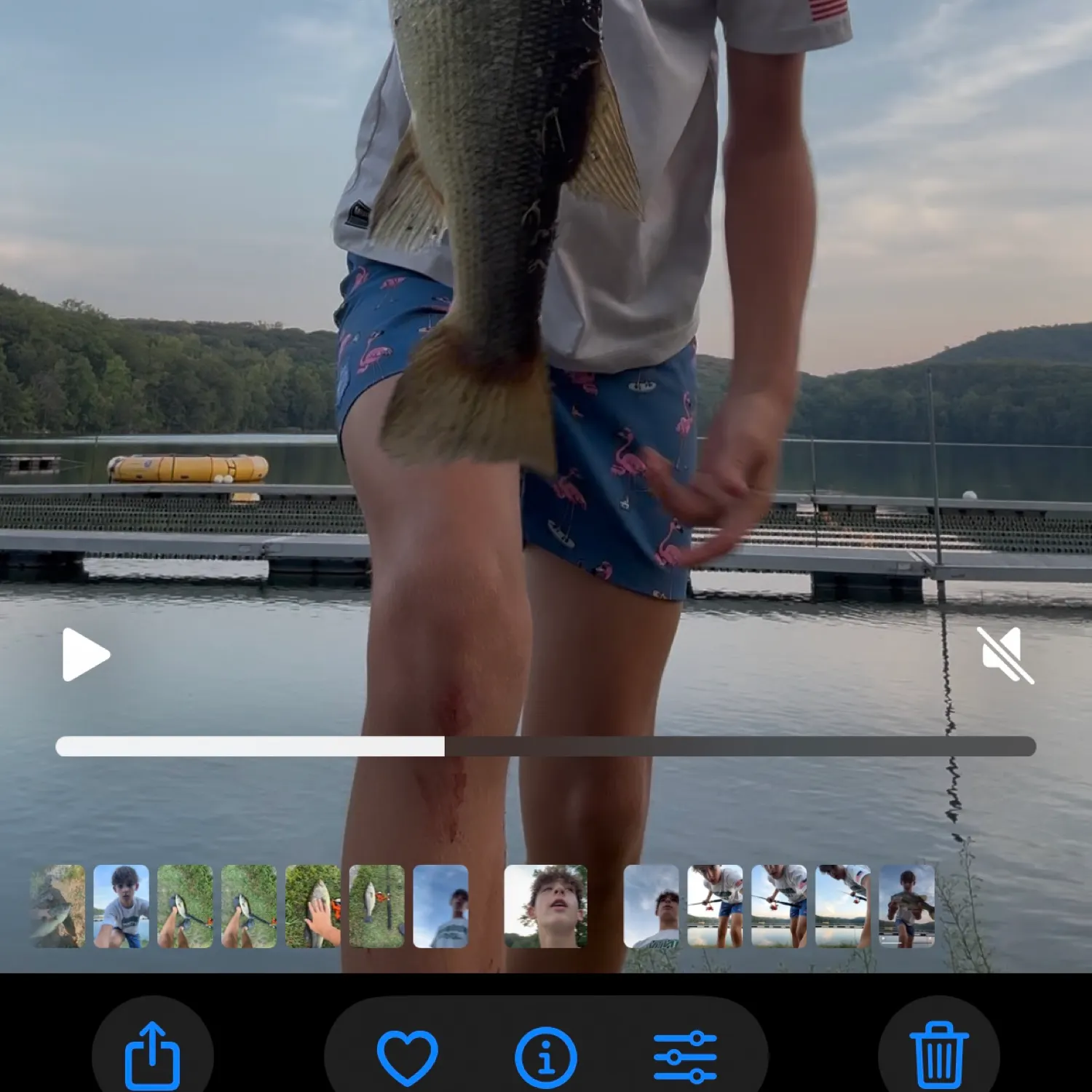 recently logged catches
