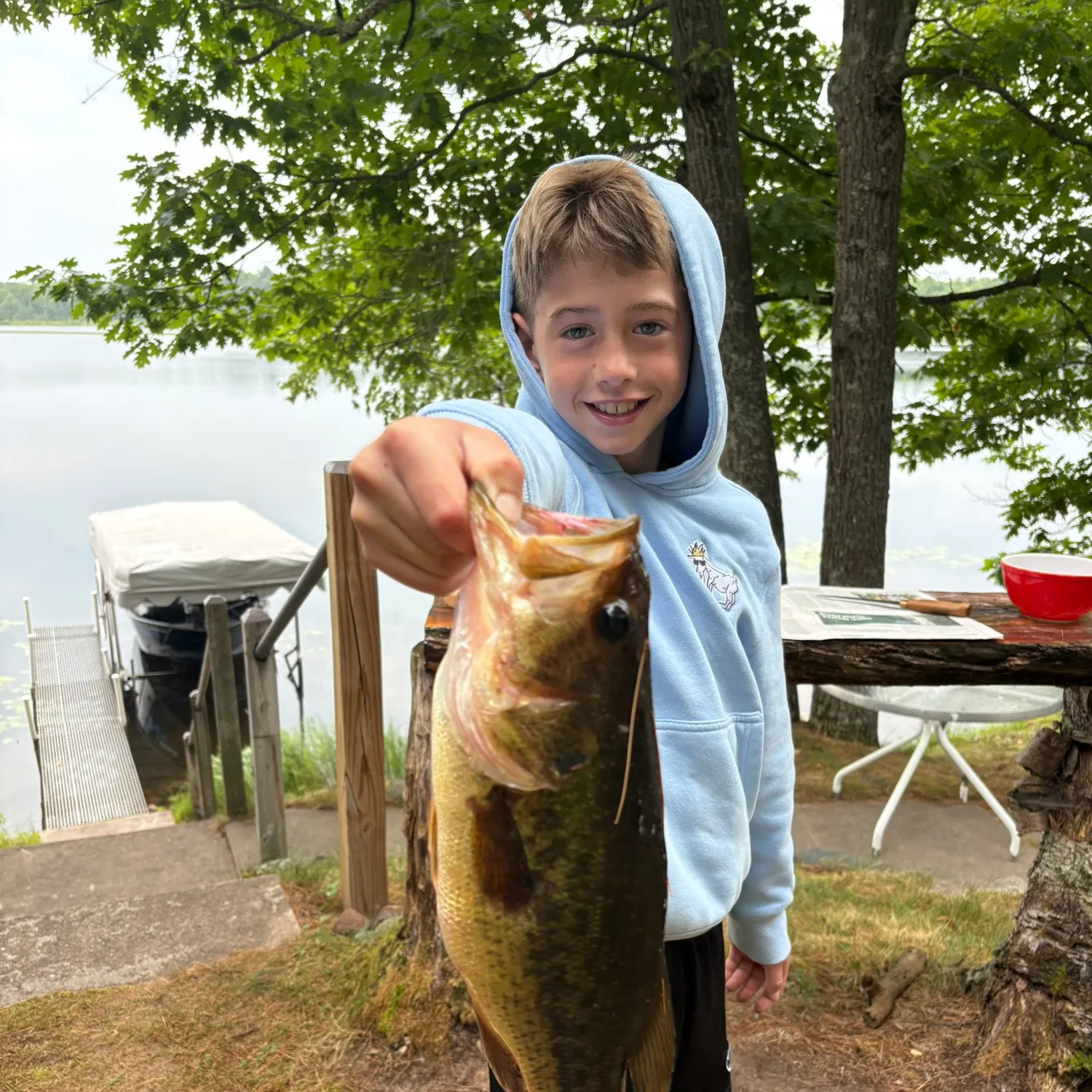 Largemouth bass caught on Fishbrain