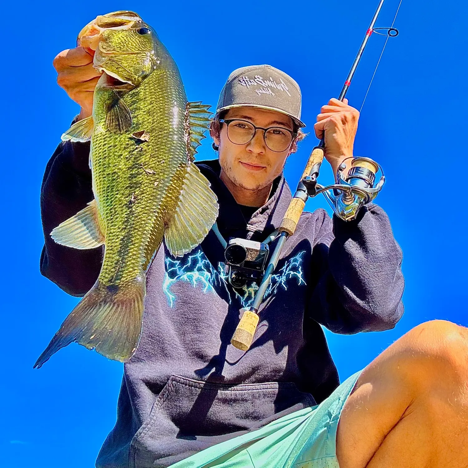 Largemouth bass caught on Fishbrain