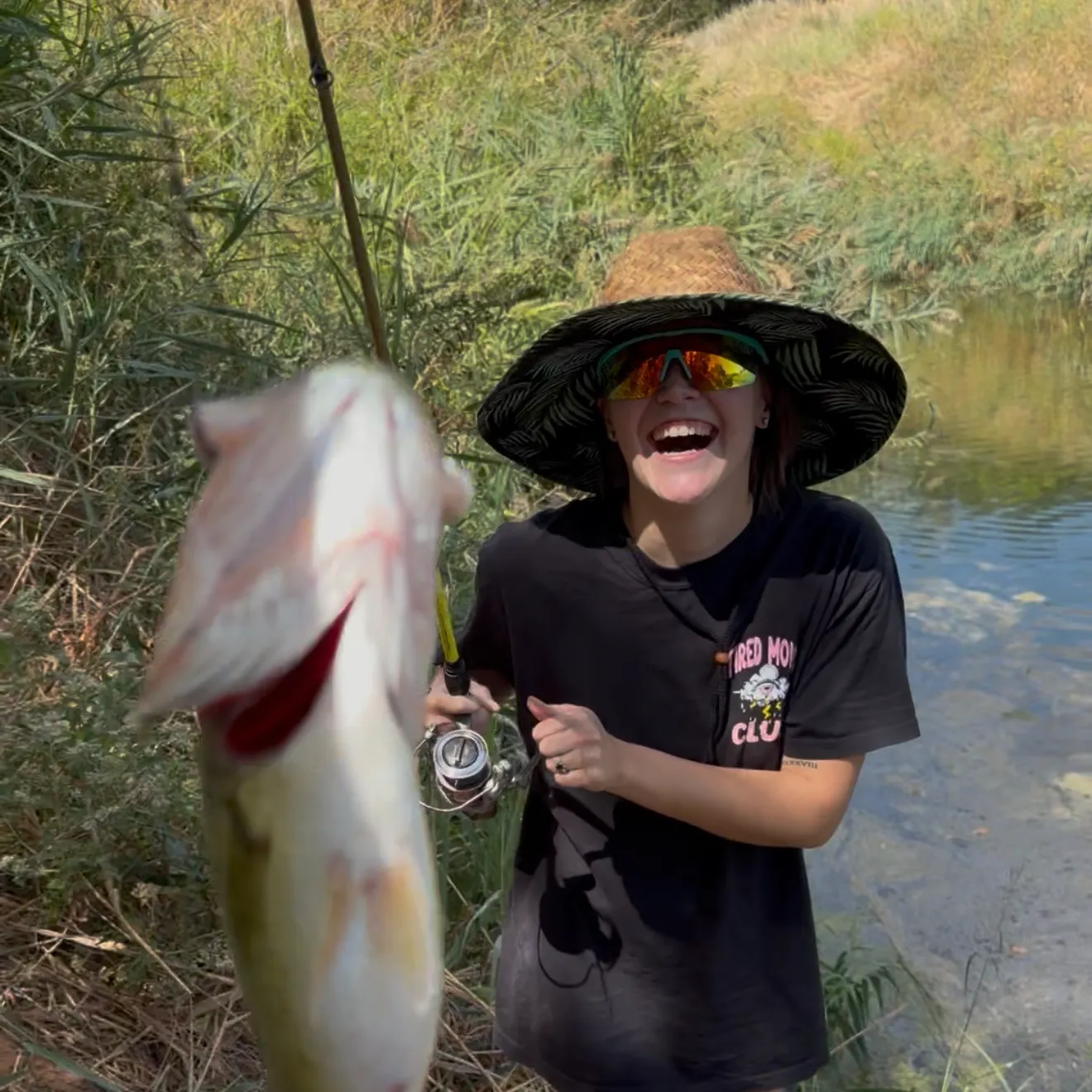 Largemouth bass caught on Fishbrain