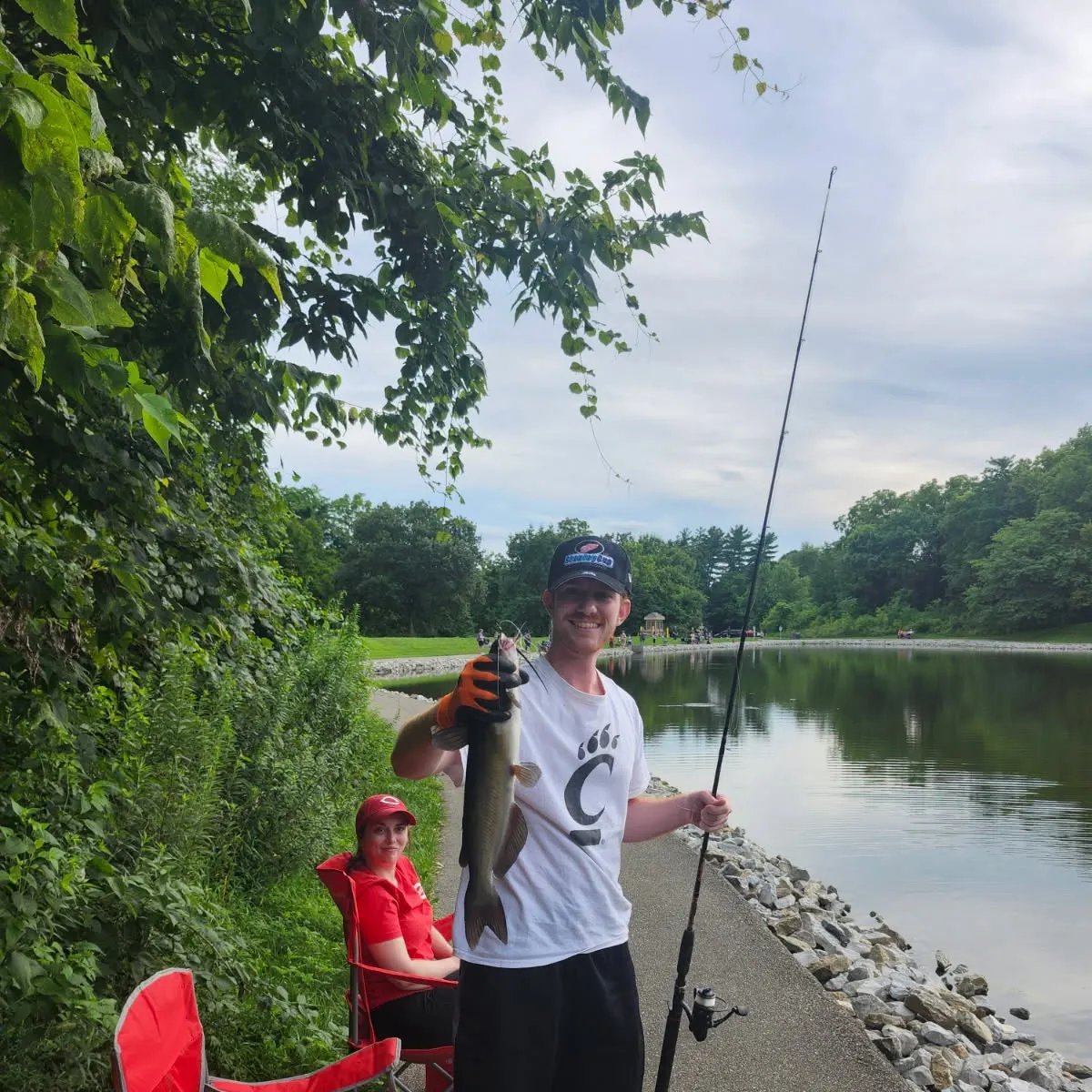 Channel catfish caught on Fishbrain