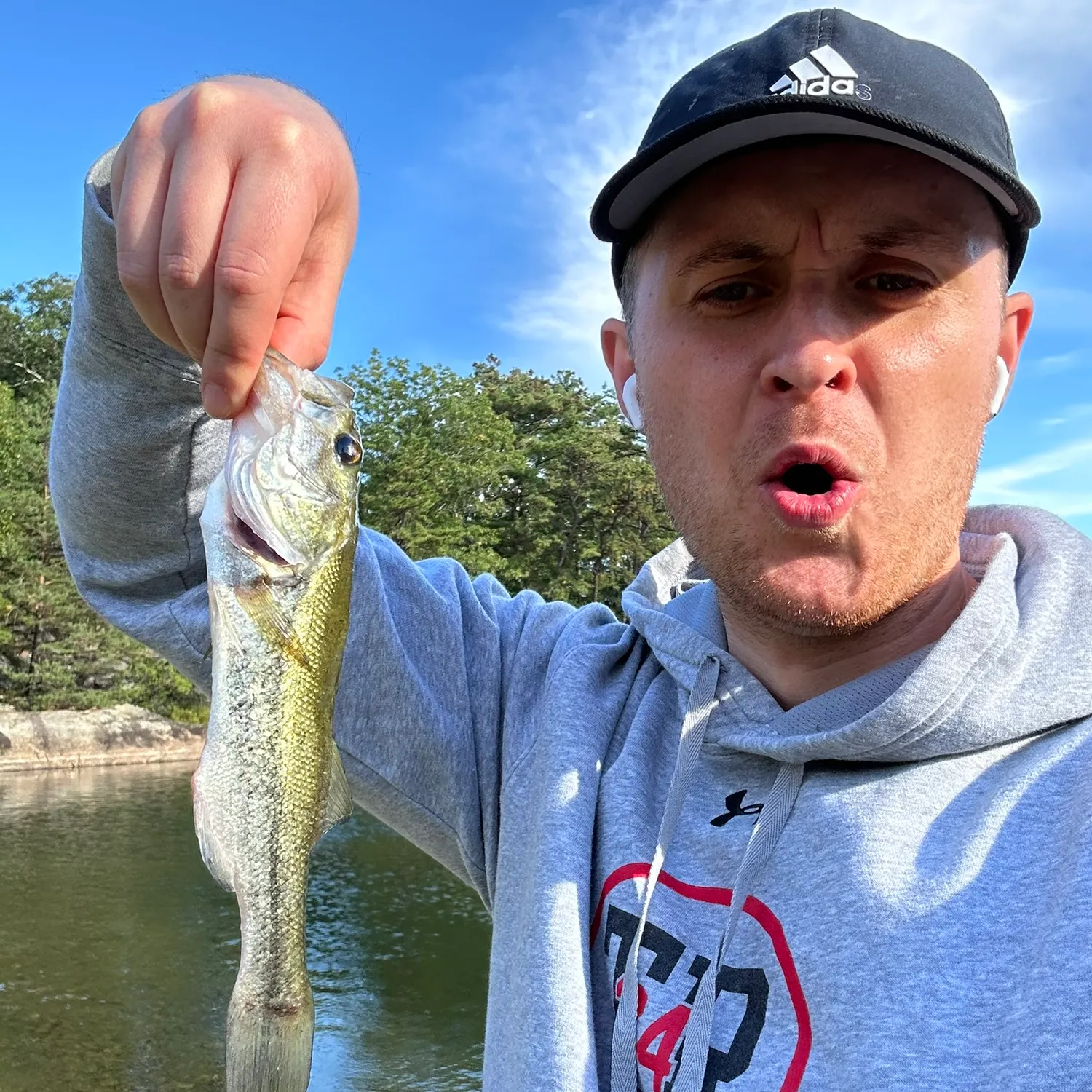 Largemouth bass caught on Fishbrain