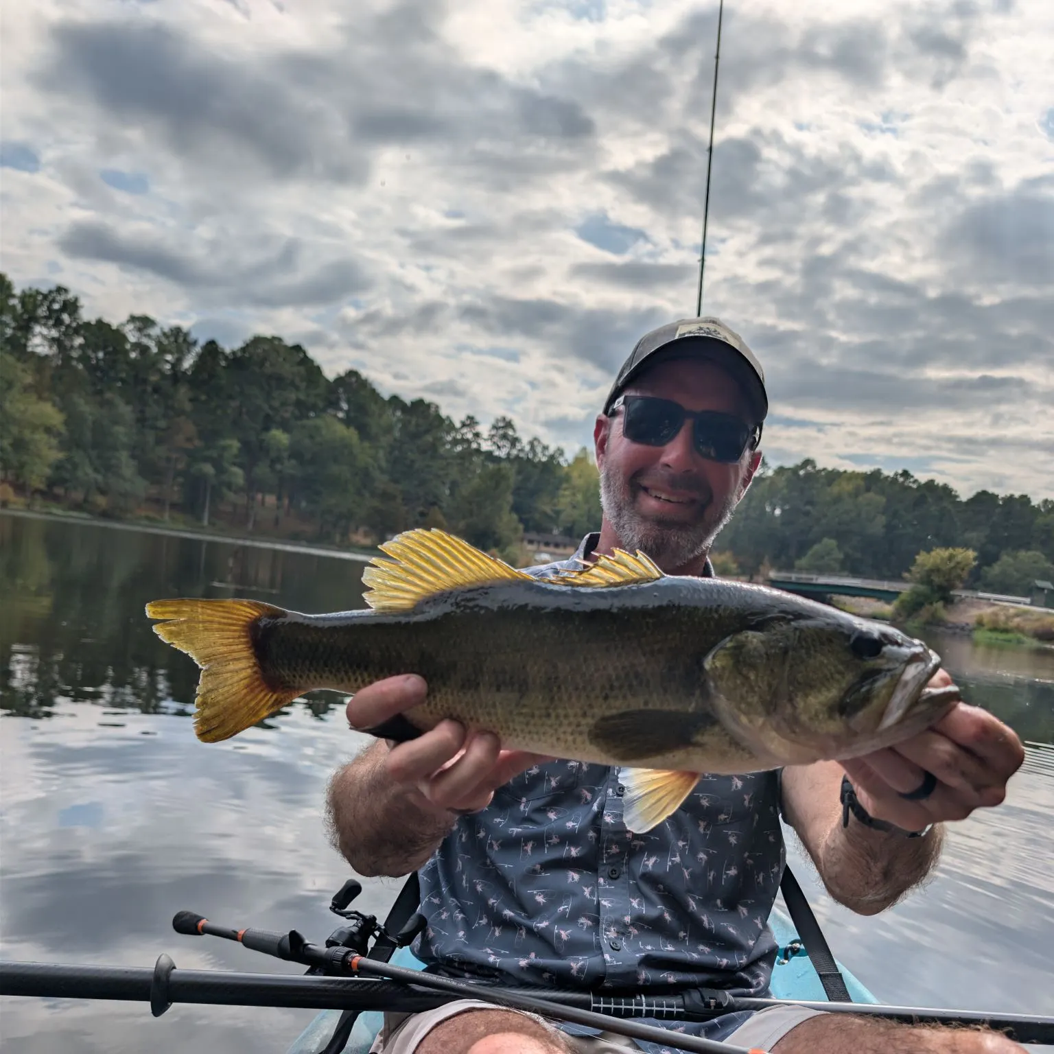 Largemouth bass caught on Fishbrain