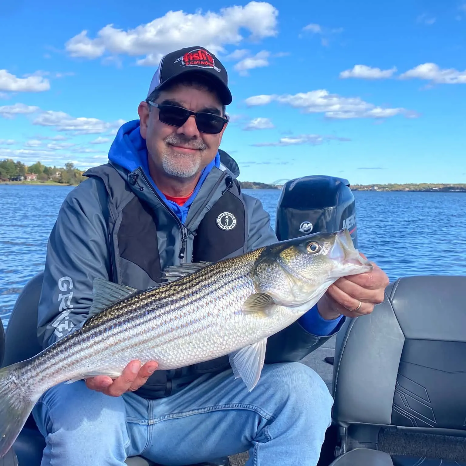 Striped bass caught on Fishbrain