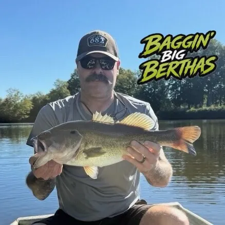 Largemouth bass caught on Fishbrain