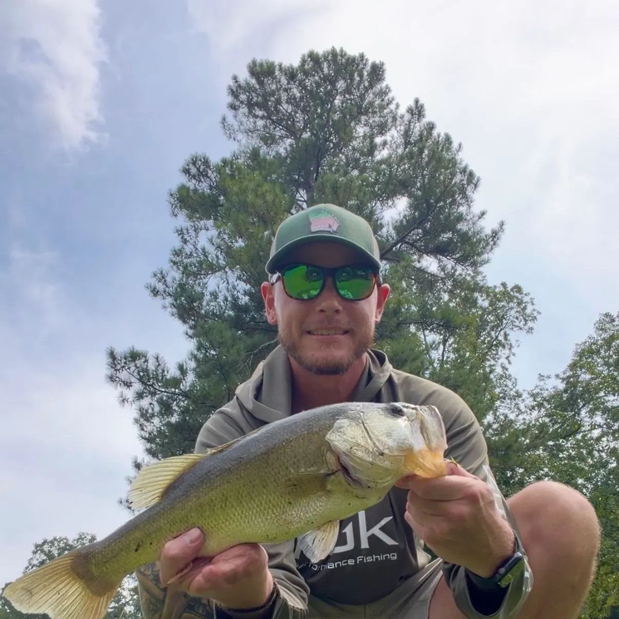 Largemouth bass caught on Fishbrain